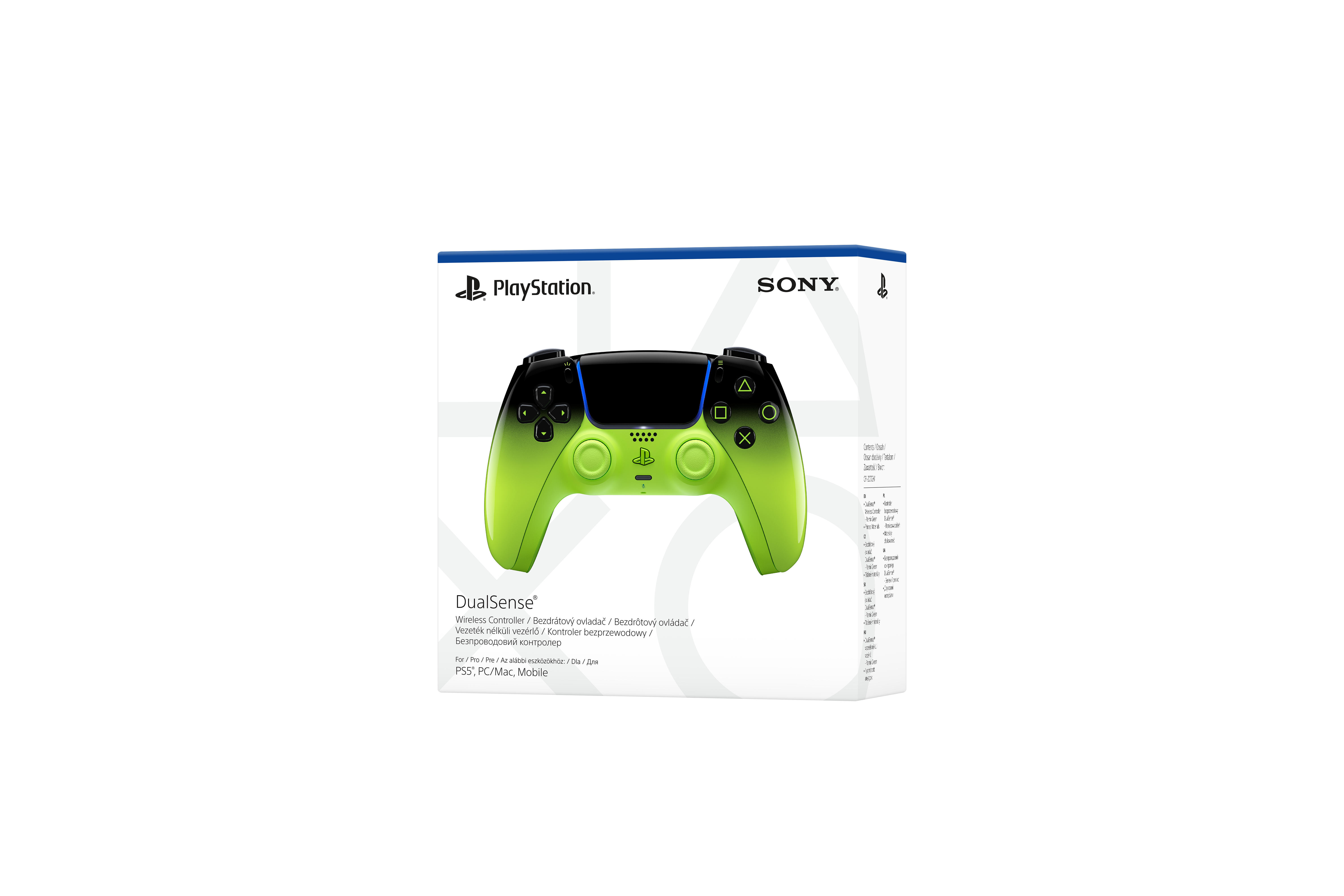 PlayStation Геймпад 5 Dualsense BT, Remix Green