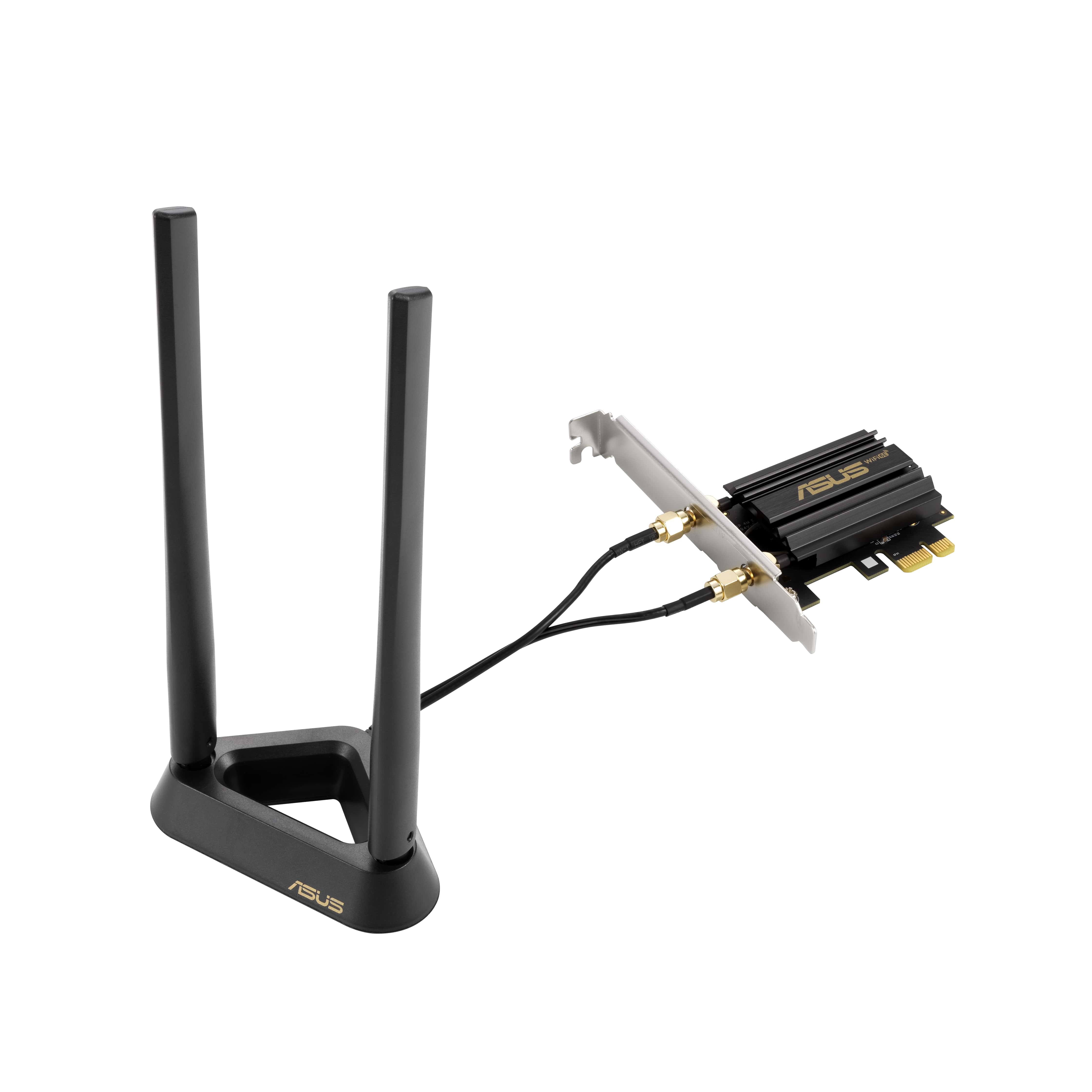 ASUS WiFi-адаптер PCE-AXE59BT Bluetooth 5.2 PCI Express WPA3 OFDMA MU-MIMO