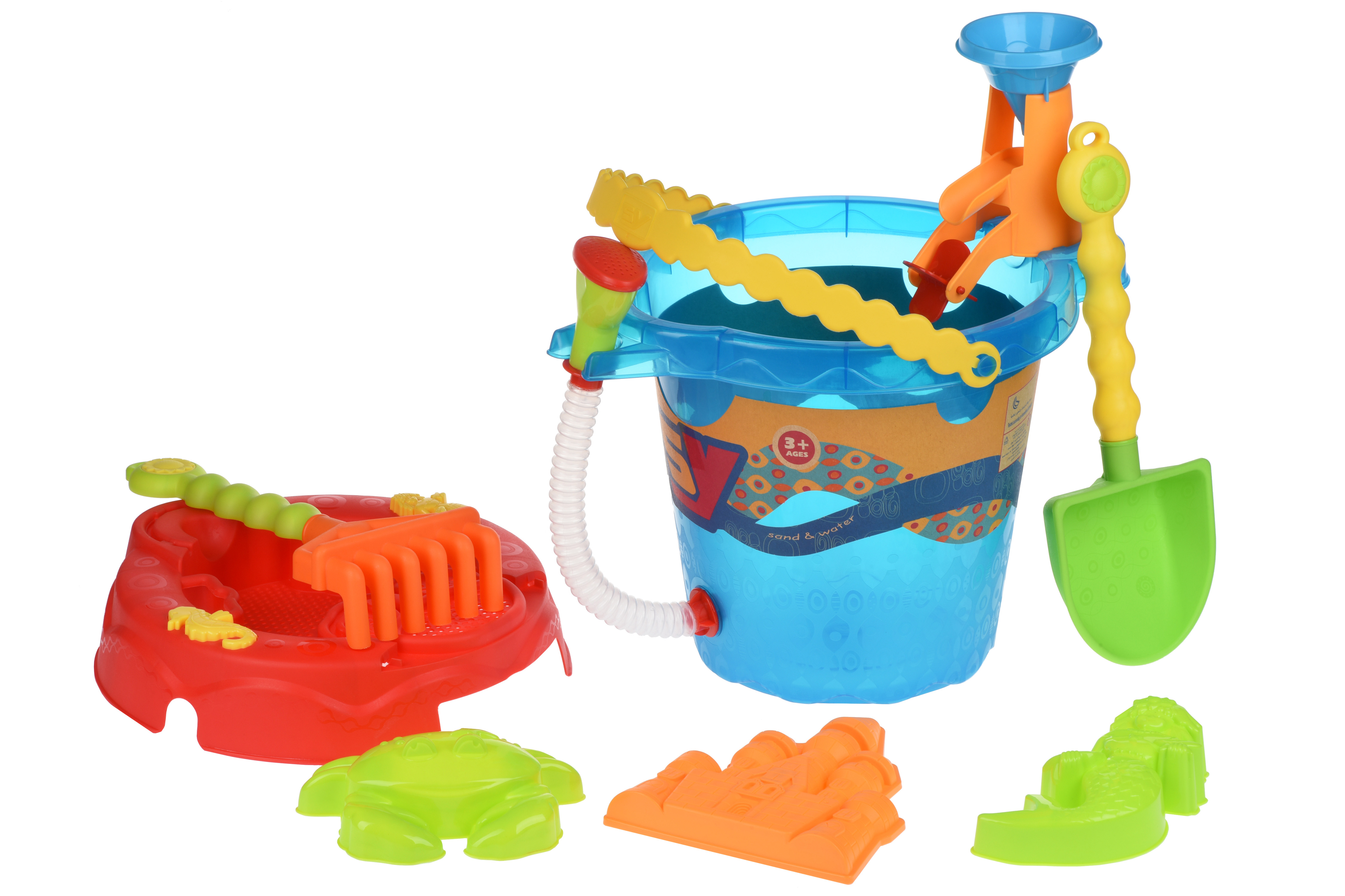 Same Toy Набір для гри з піском - Відерце синє (8 од.)