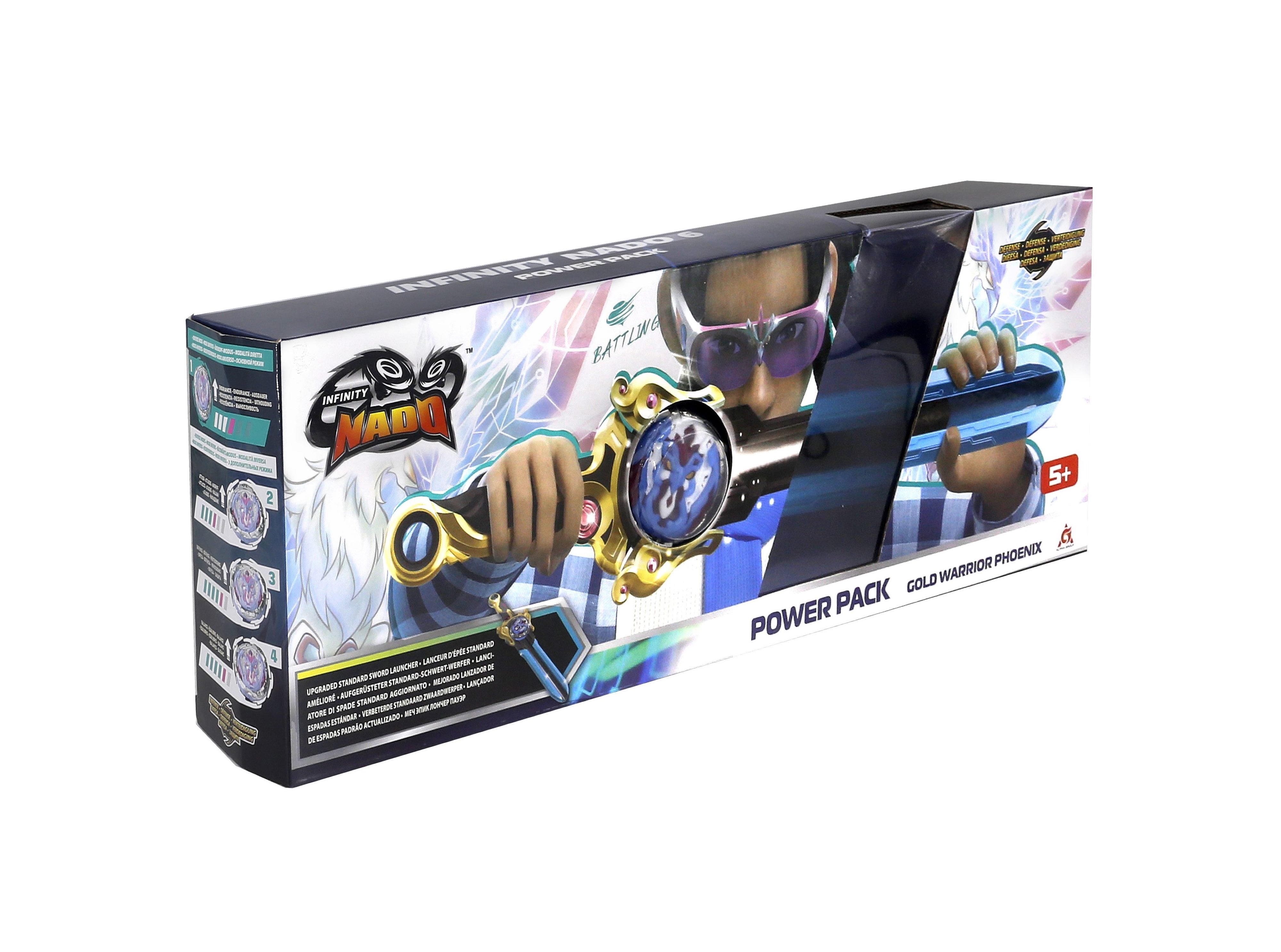 Infinity Nado Дзиґа VI Power Pack Золотий Воїн Фенікс (Gold Warrior Phoenix)