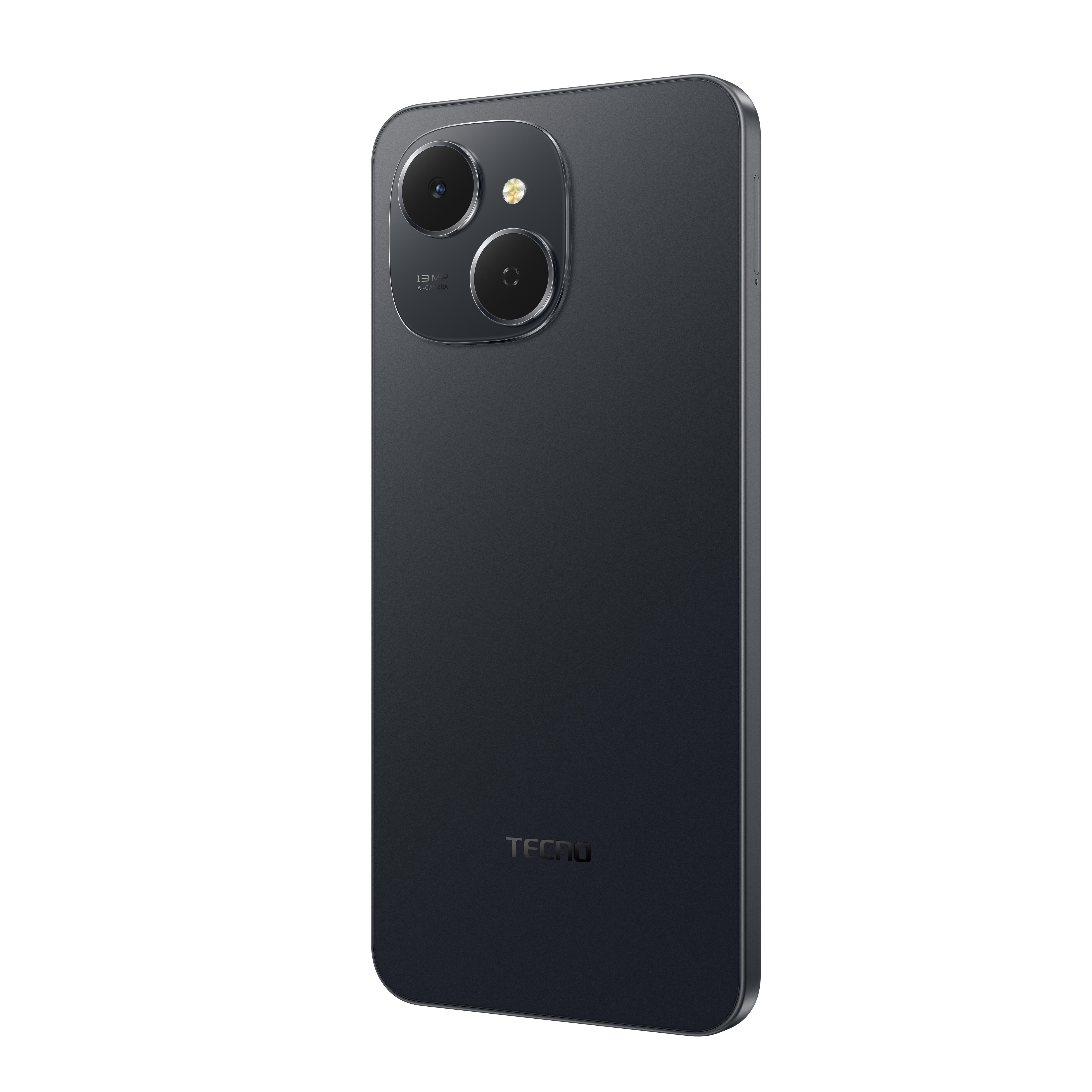 TECNO Смартфон Spark 40C (KM4k) 6.67" 4/128ГБ, 2SIM, 6000мА • рік, Ink Black