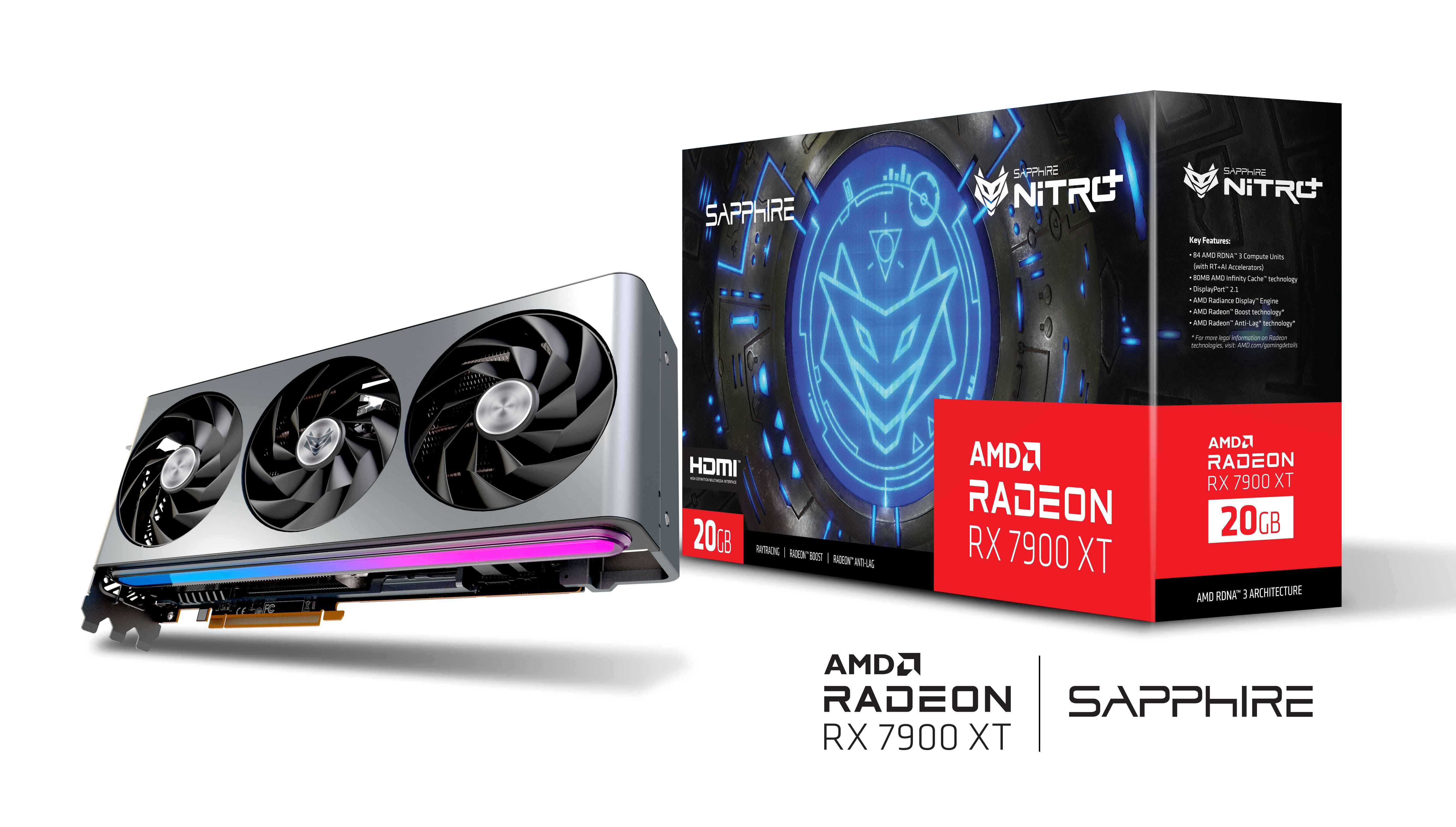 SAPPHIRE Відеокарта Radeon RX 7900 XT 20GB GDDR6 Nitro+ Gaming OC VAPOR-X