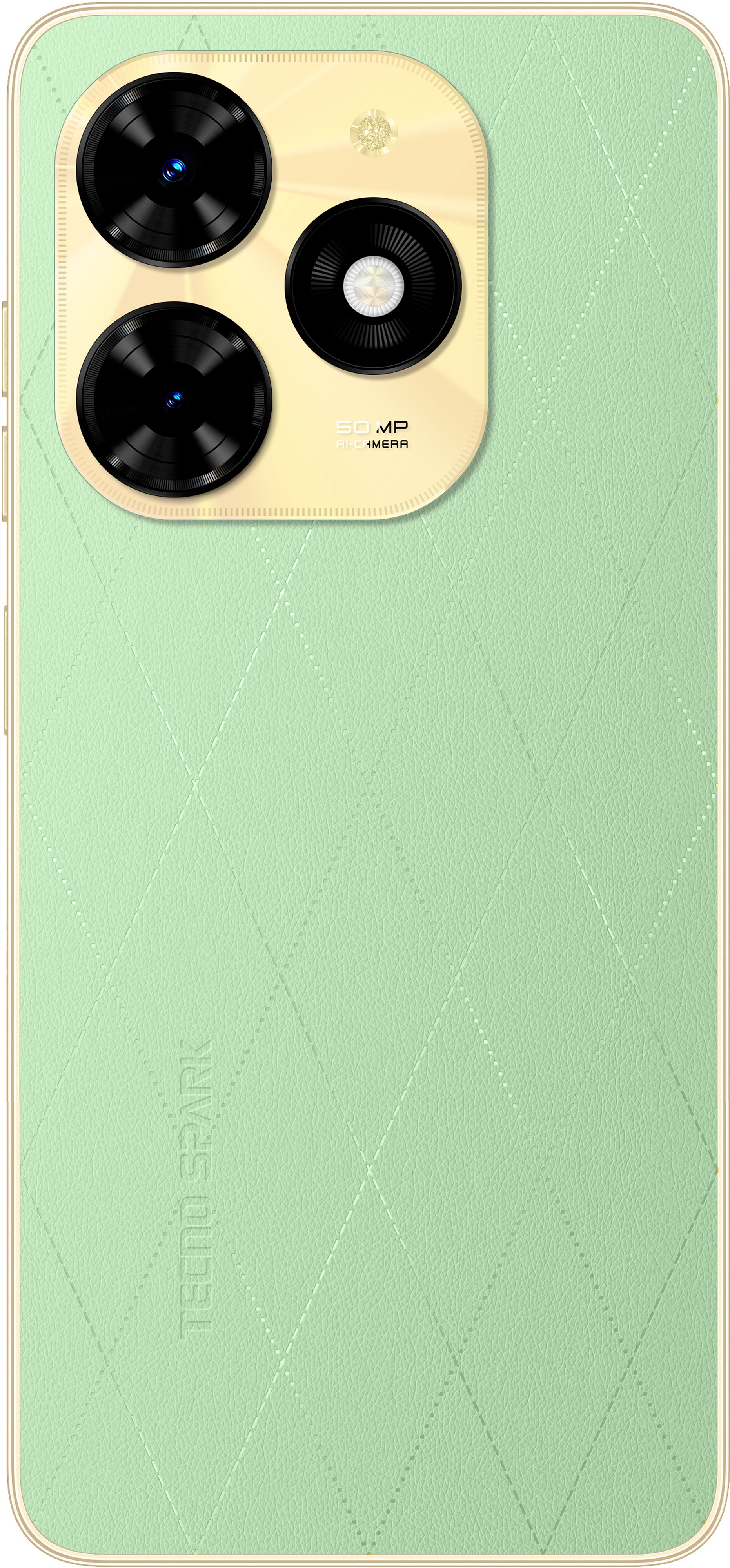 TECNO Смартфон Spark 20C (BG7n) 6.56" 4/128ГБ, 2SIM, 5000мА·год, Magic Skin Green