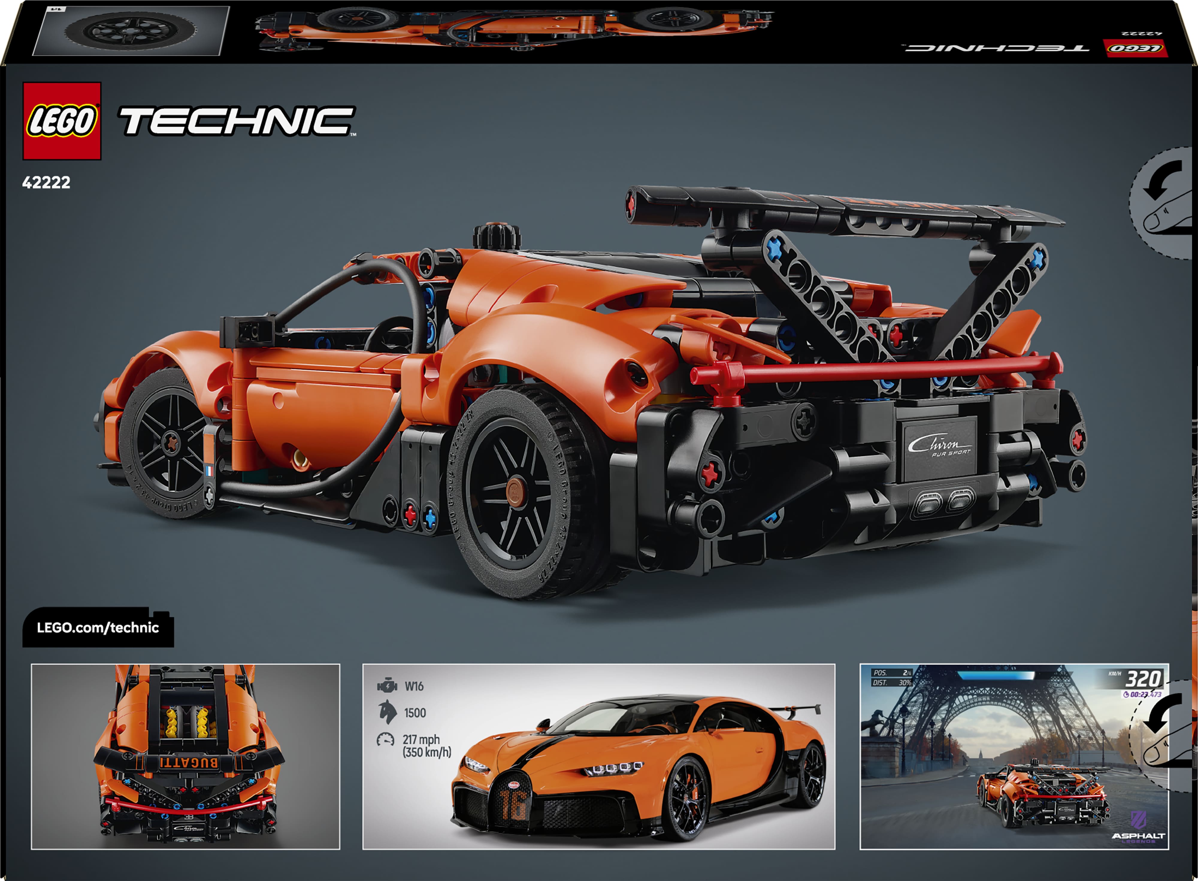 LEGO Конструктор LEGO Technic Гіперкар Bugatti Chiron Pur Sport