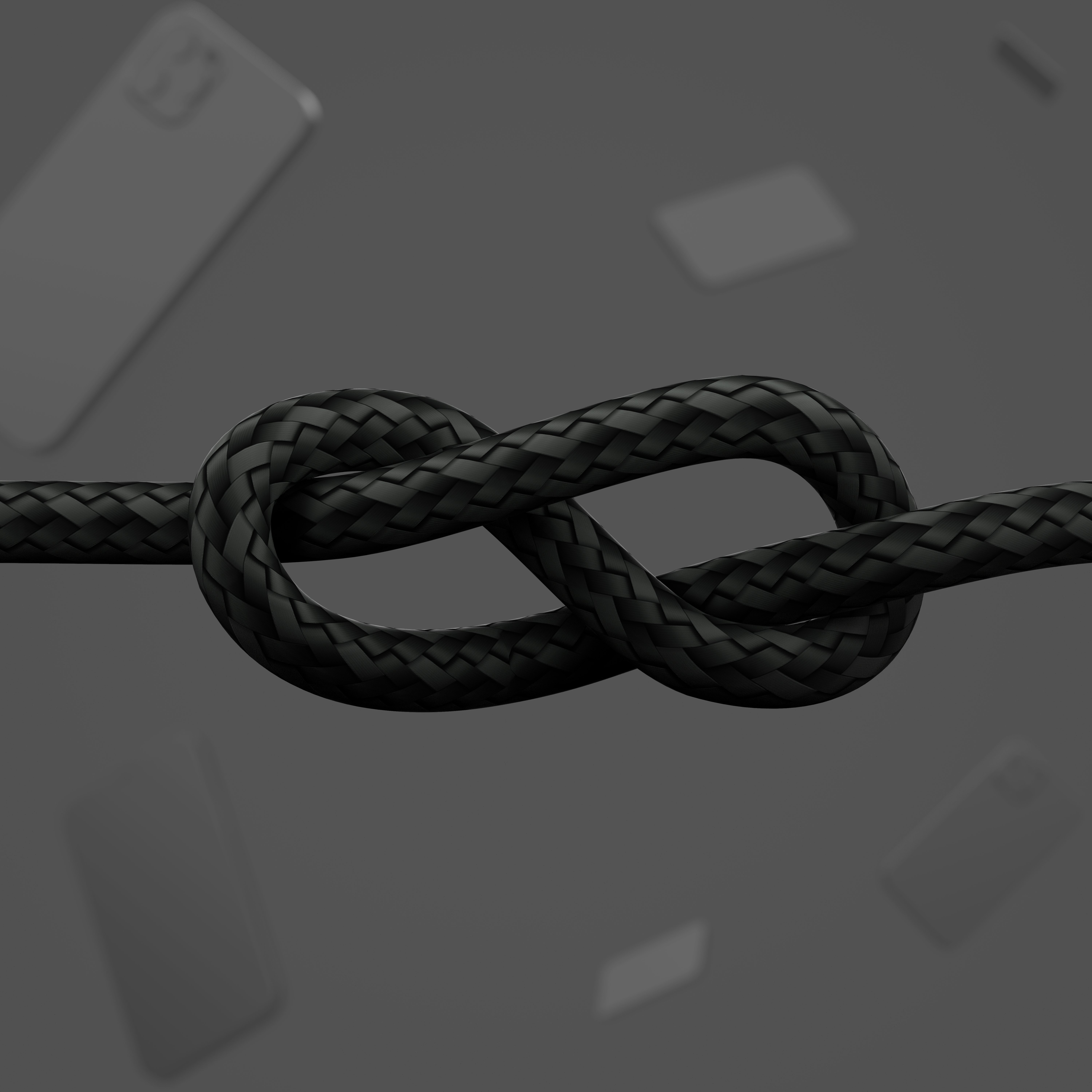 Belkin Кабель USB-С - Lightning, BRAIDED SILICONE, 1m, black
