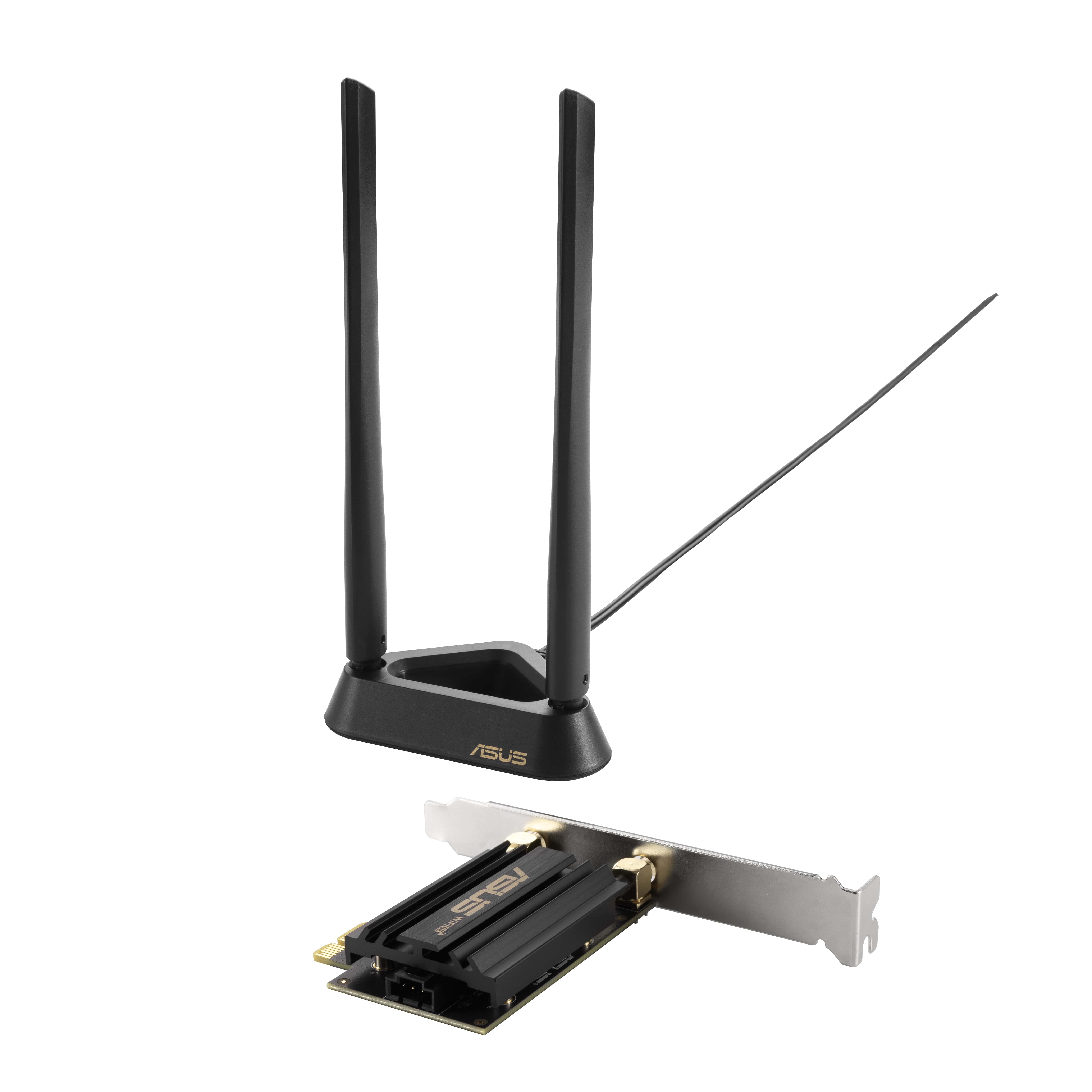 ASUS WiFi-адаптер PCE-AXE59BT Bluetooth 5.2 PCI Express WPA3 OFDMA MU-MIMO