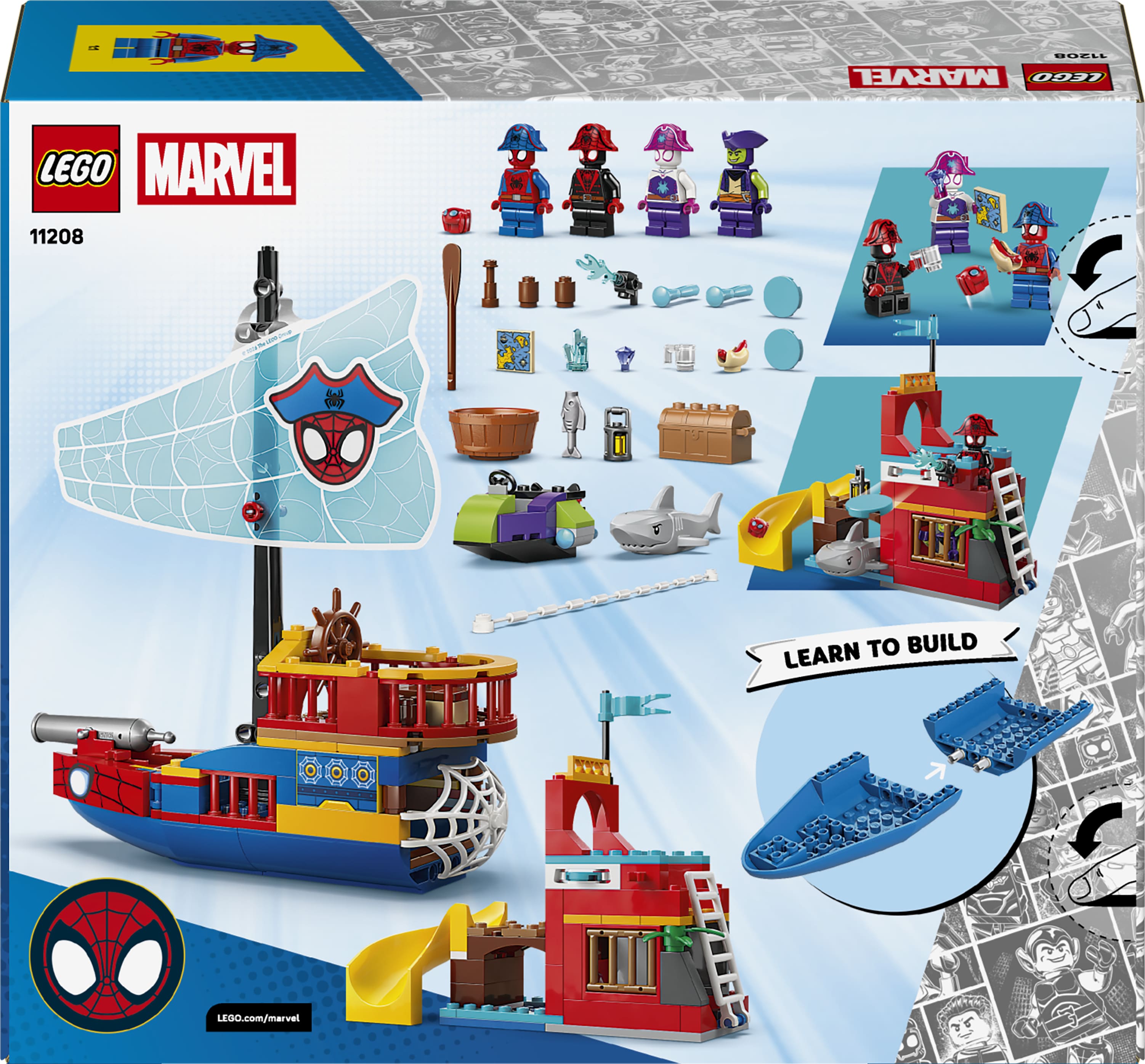 LEGO Конструктор LEGO Spidey Піратський корабль команди Павука LEGO Конструктор LEGO Spidey Піратський корабль команди Павука