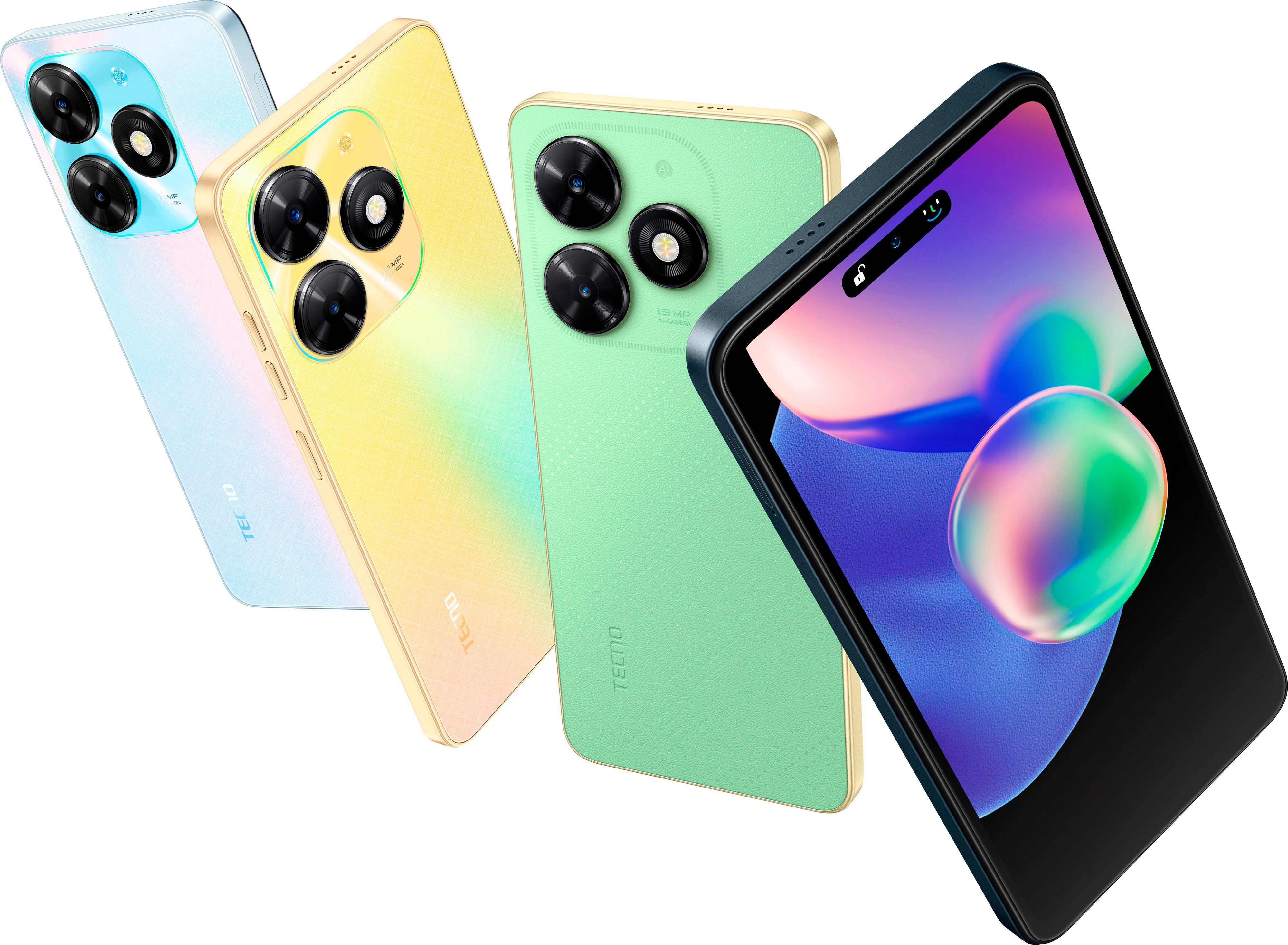 TECNO Смартфон Spark Go 2024 (BG6) 6.56` 3/64ГБ, 2SIM, 5000мА рік, Alpenglow Gold