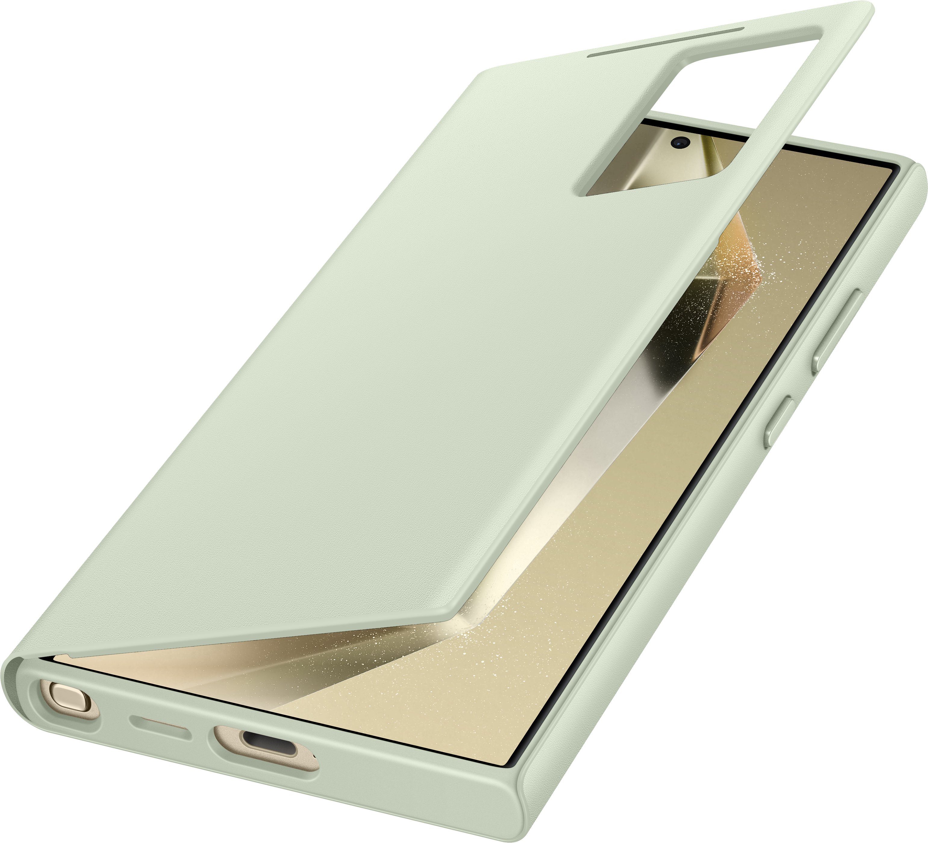 Samsung Чохол для Galaxy S24 Ultra (S928), Smart View Wallet Case, зелений світлий