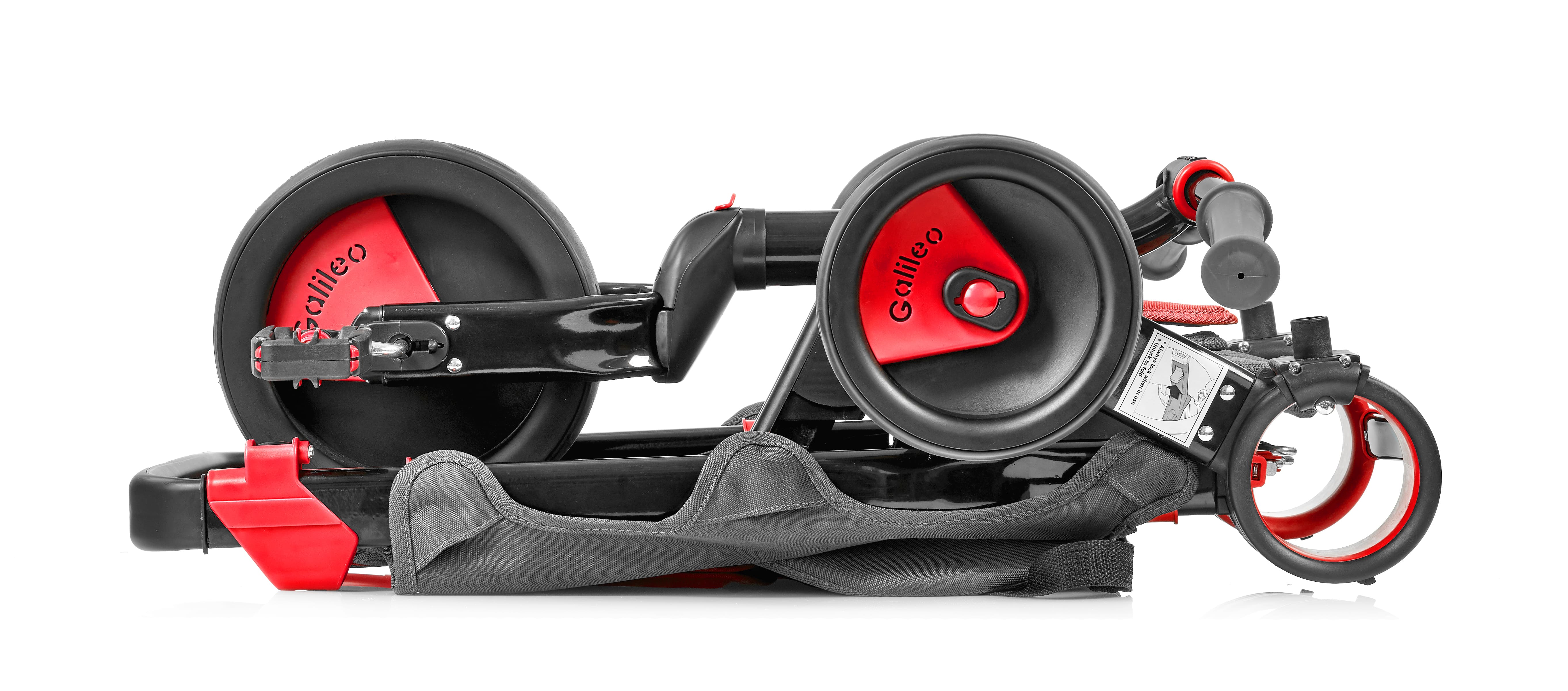 Galileo Триколісний велосипед Strollcycle[Триколісний велосипед Strollcycle Black червоний]