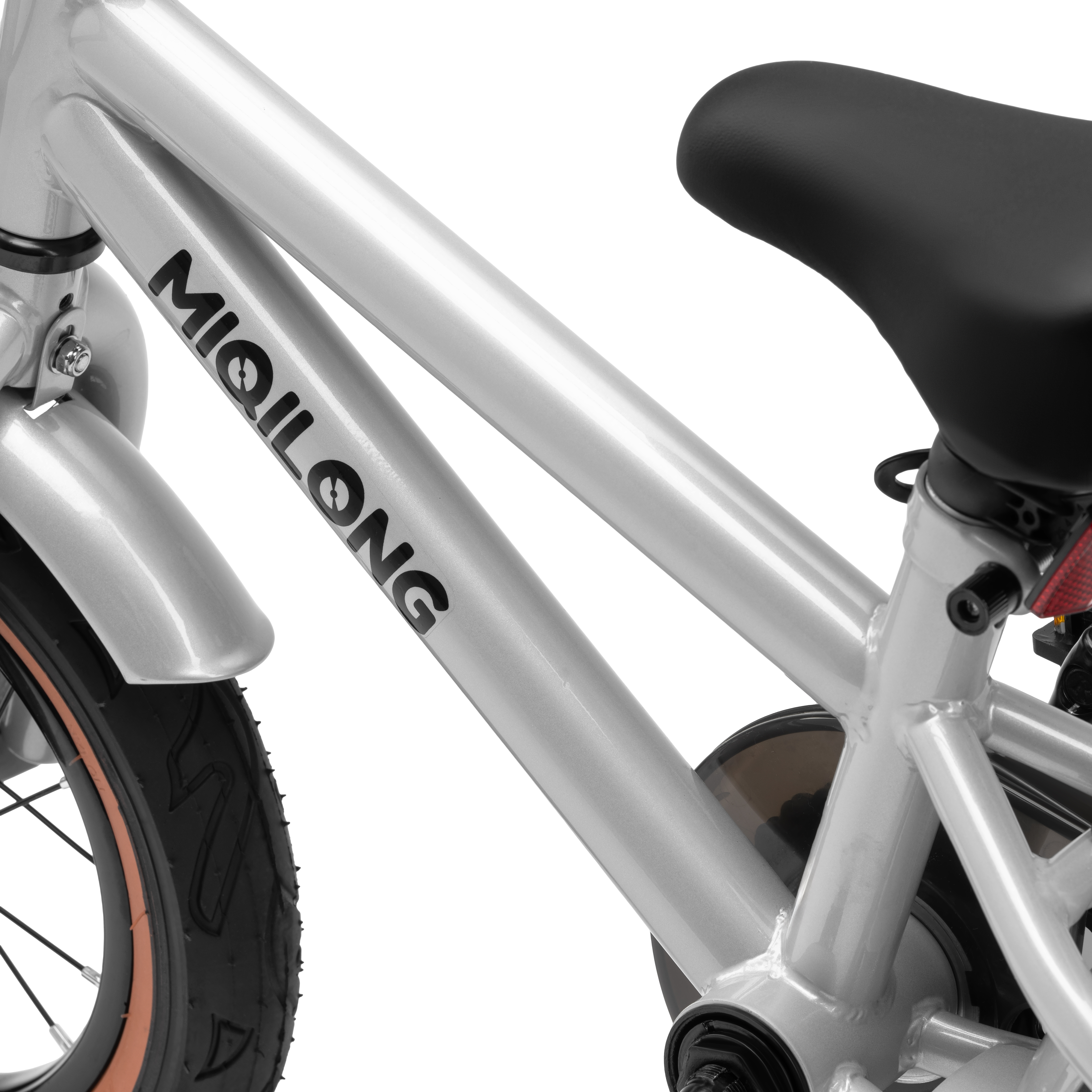 Miqilong Дитячий велосипед ST 12" сріблий