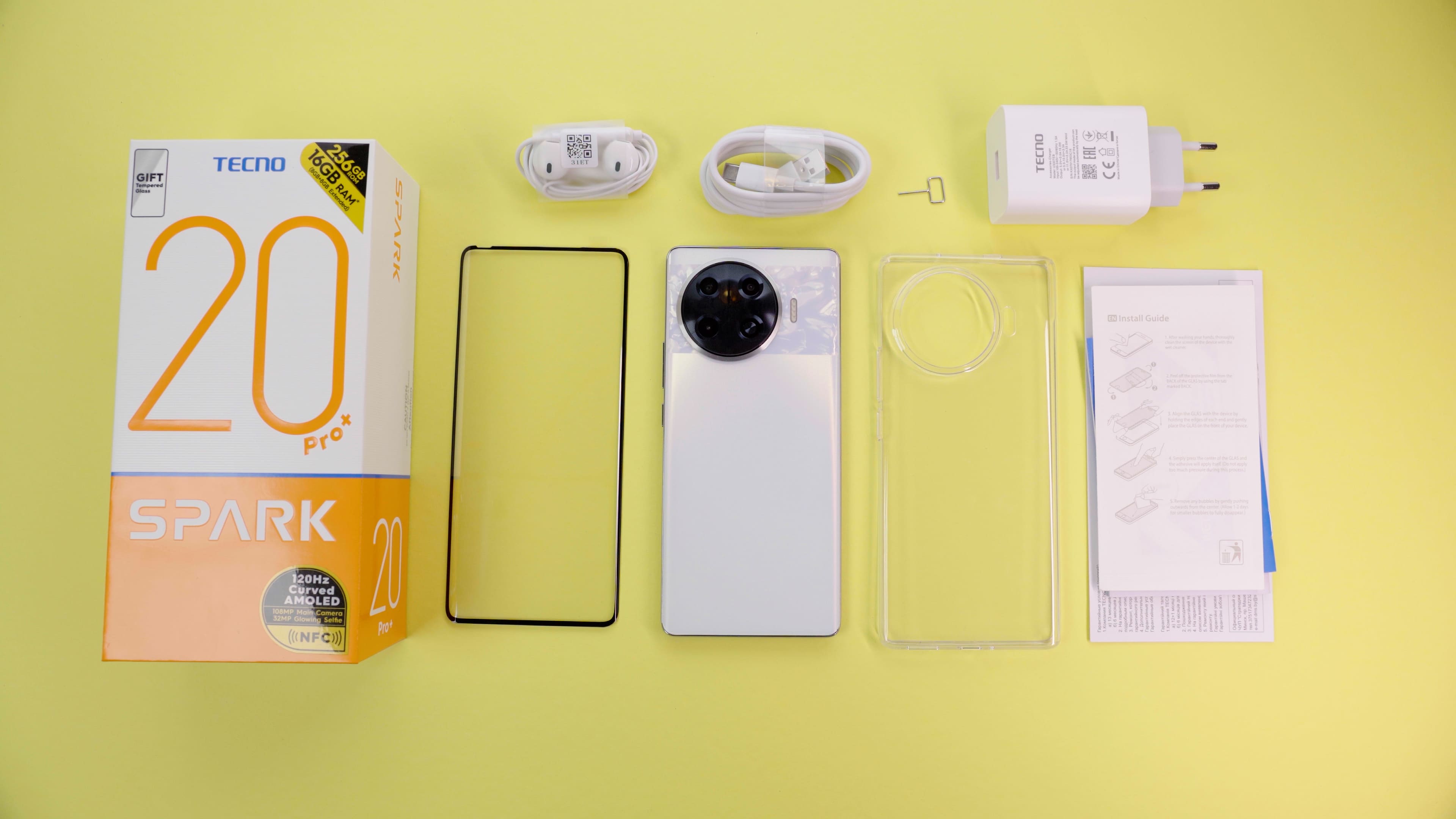 TECNO Смартфон Spark 20 PRO+ (KJ7) 6.78` 8/256ГБ, 2SIM, 5000мА•год, Lunar Frost