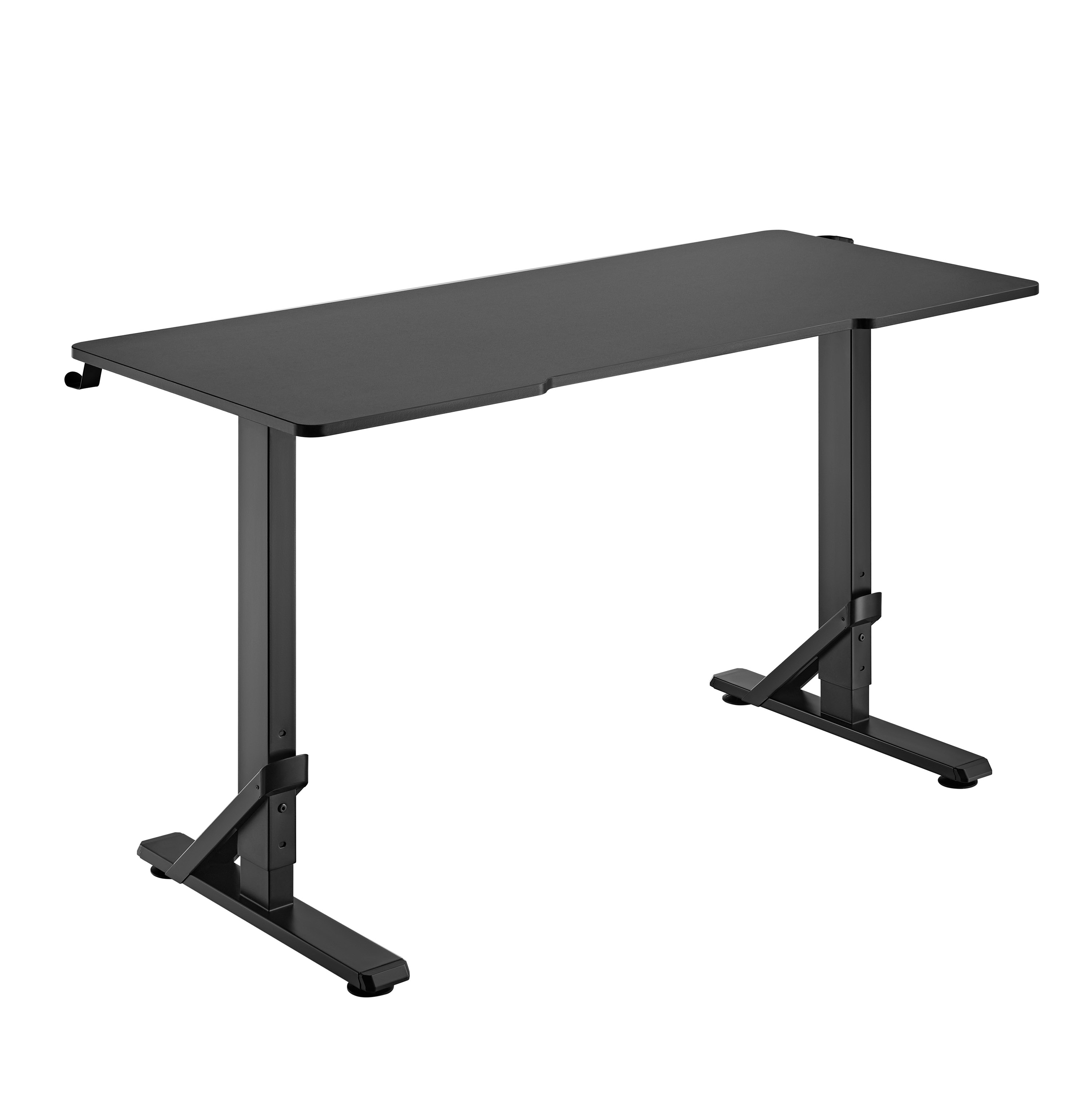 2E Gaming Стіл комп'ютерний KIRIN RGB, 136х60x71/76/81см, чорний