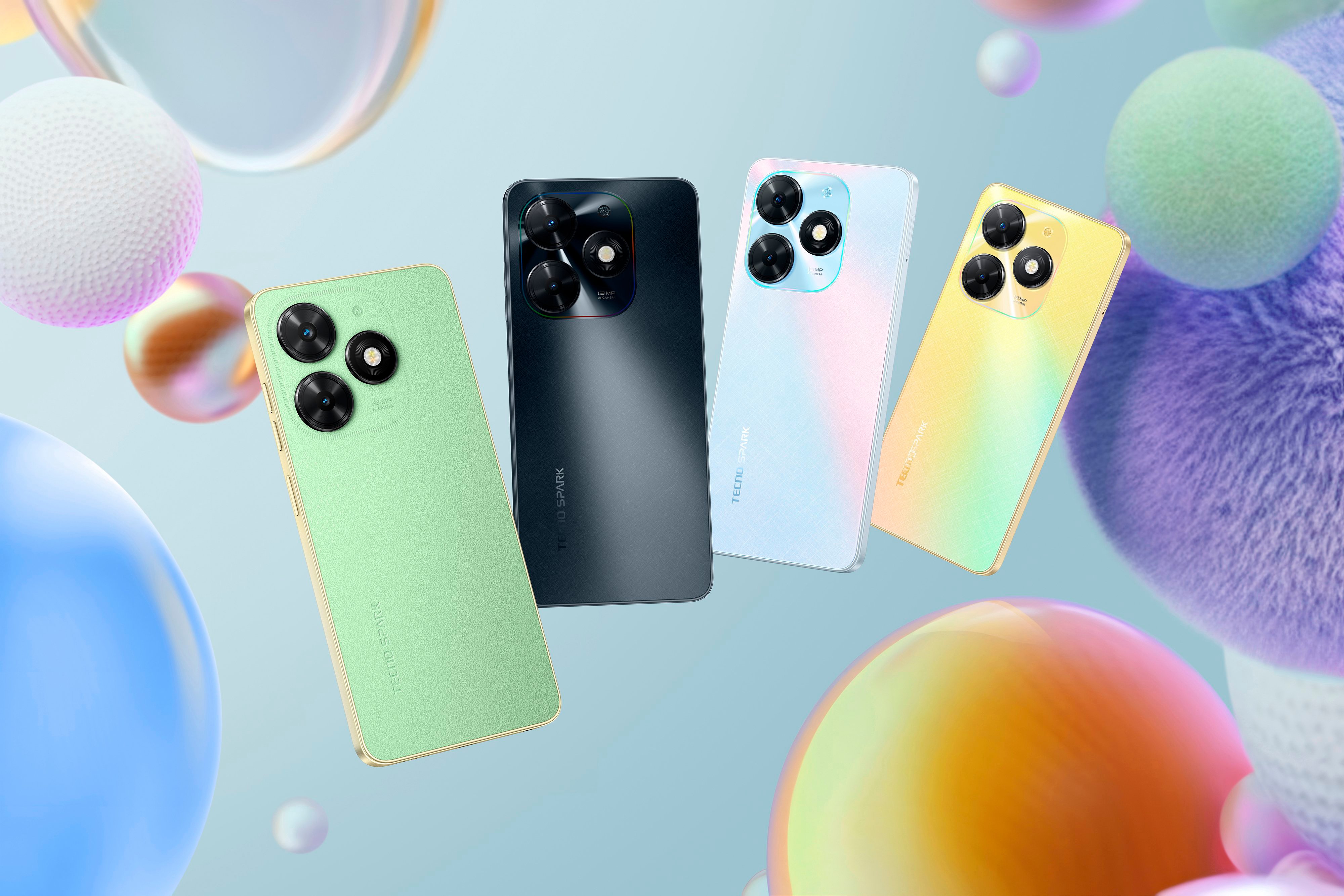 TECNO Смартфон Spark Go 2024 (BG6) 6.56" 4/64ГБ, 2SIM, 5000мА·год, Magic Skin Green