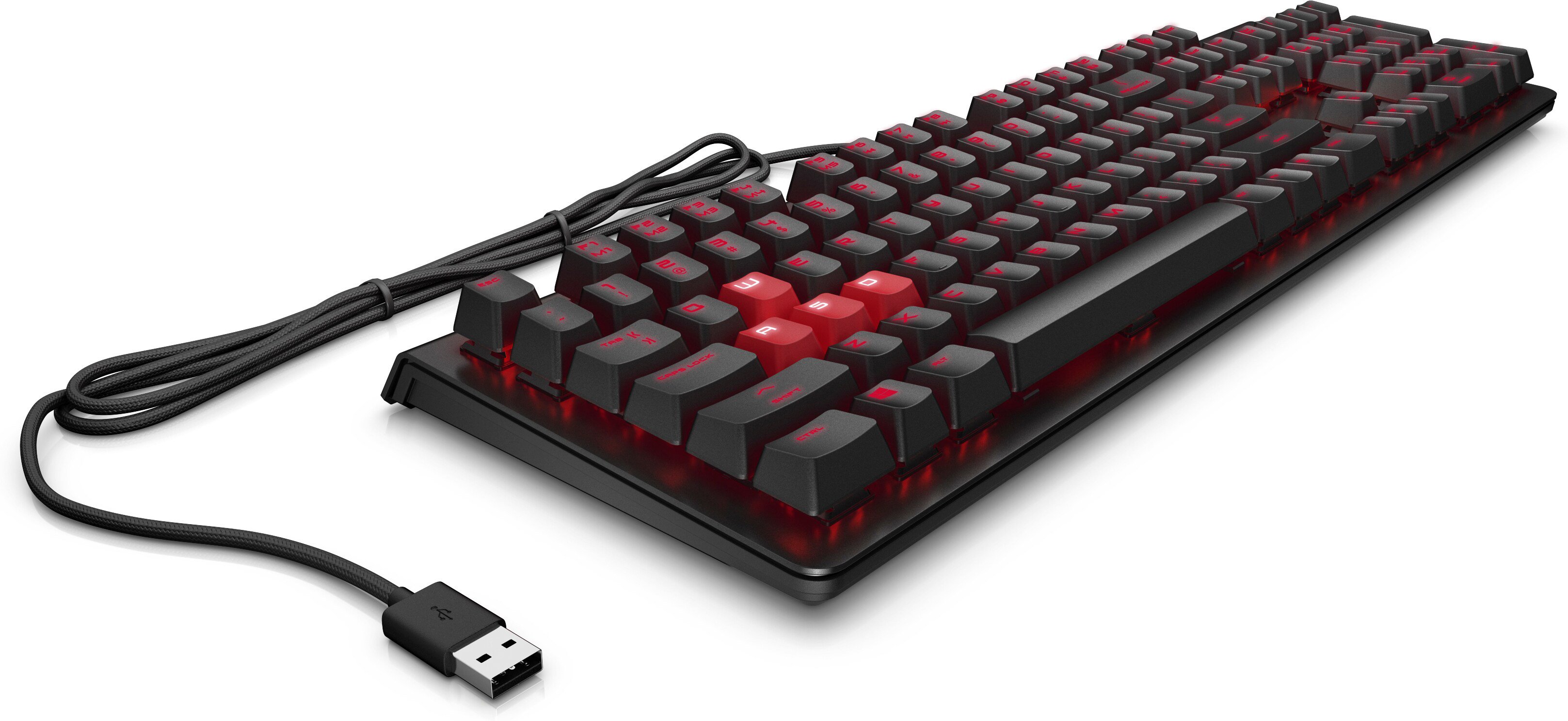 HP Клавіатура OMEN Encoder LED 104key Cherry MX Red USB Black