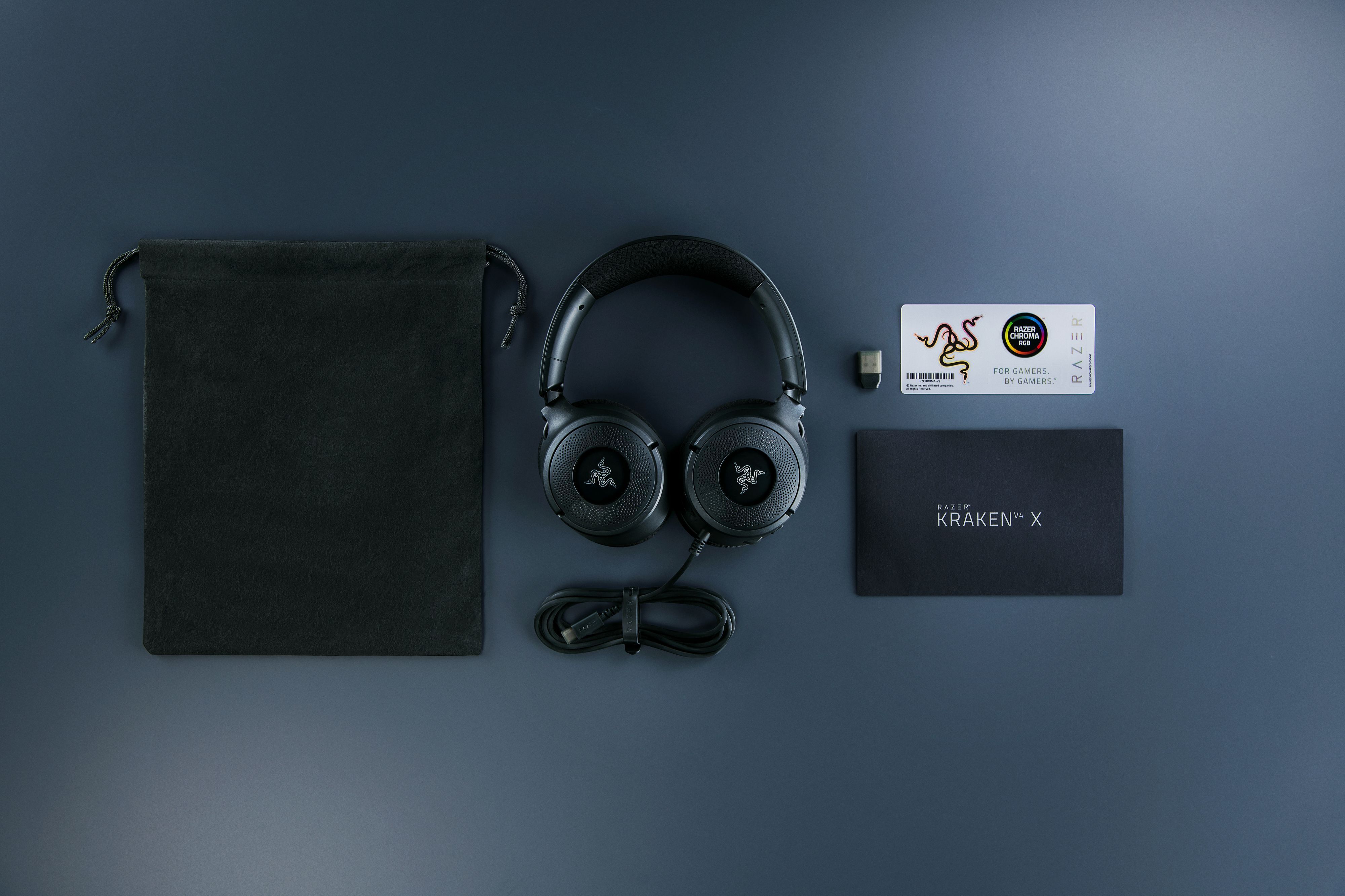 Razer Гарнітура ігрова Kraken V4 X, 7.1, USB-A, 1.8м, RGB, чорний