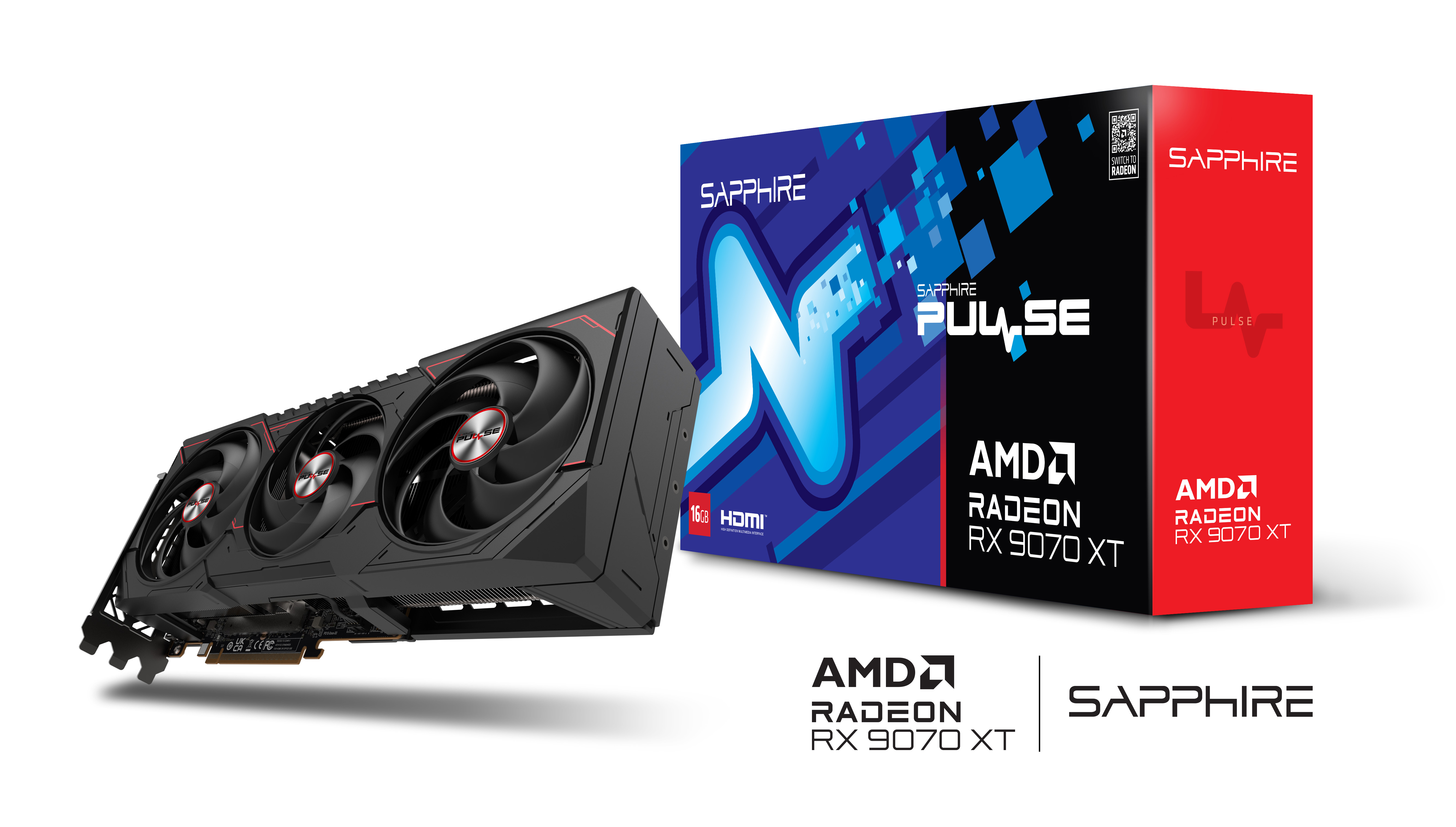 SAPPHIRE Відеокарта Radeon RX 9070 XT 16GB GDDR6 PULSE GAMING OC
