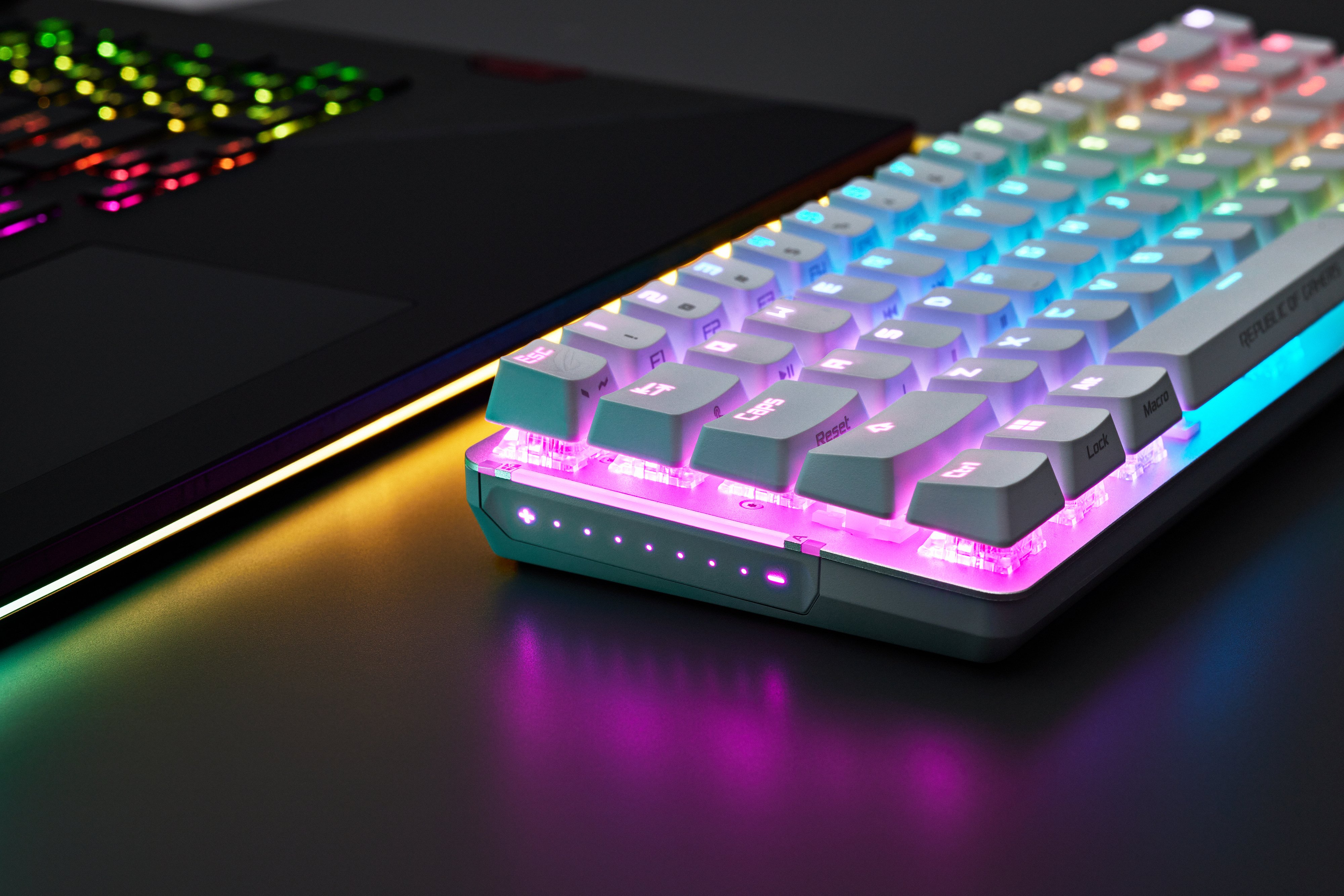 ASUS Клавіатура ROG Falchion Ace LED 68key NX RD USB White
