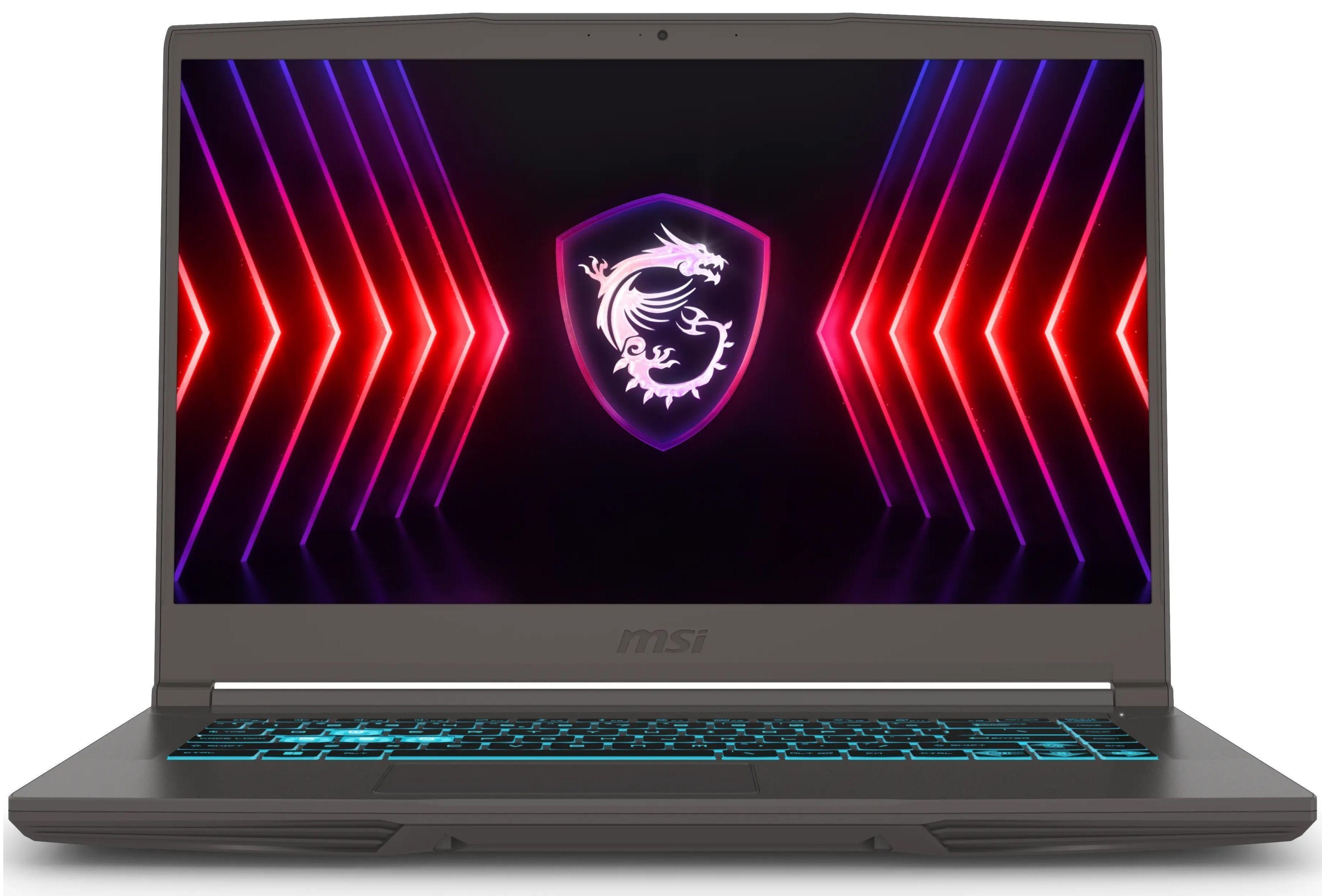 MSI Ноутбук Thin B12UC 15.6 FHD, Intel i5-12450H, 16GB, F1TB, NVD3050-6, DOS, чорний