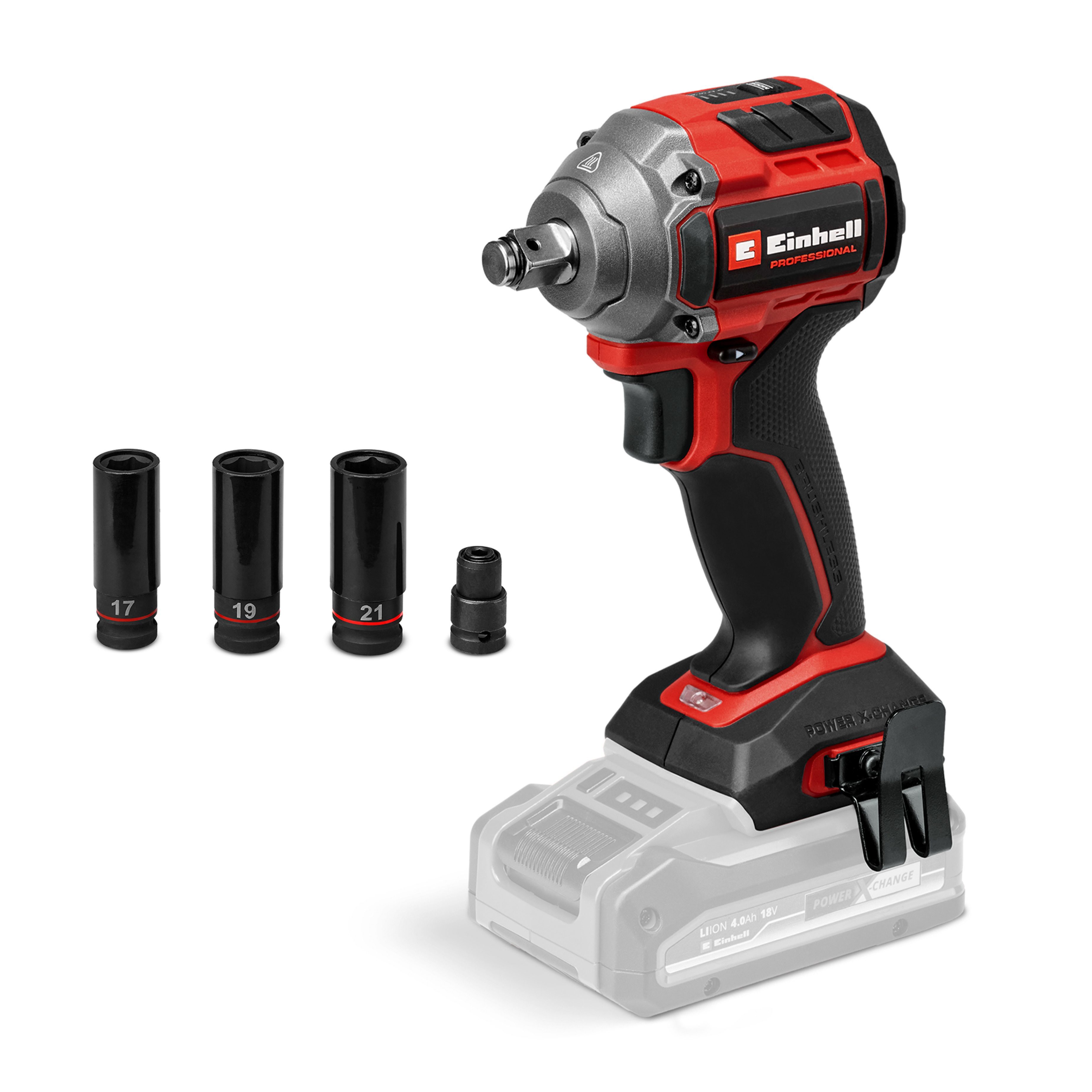 Einhell Гайковерт акумуляторний ударний Einhell Professional TP-CW 18/260-C Li BL - Solo 18В безщітковий 260Нм 0-2700об/хв 0.95кг без АКБ та ЗП Einhell Гайковерт акумуляторний ударний Einhell Professional TP-CW 18/260-C Li BL - Solo 18В безщітковий 260Нм 0-2700об/хв 0.95кг без АКБ та ЗП
