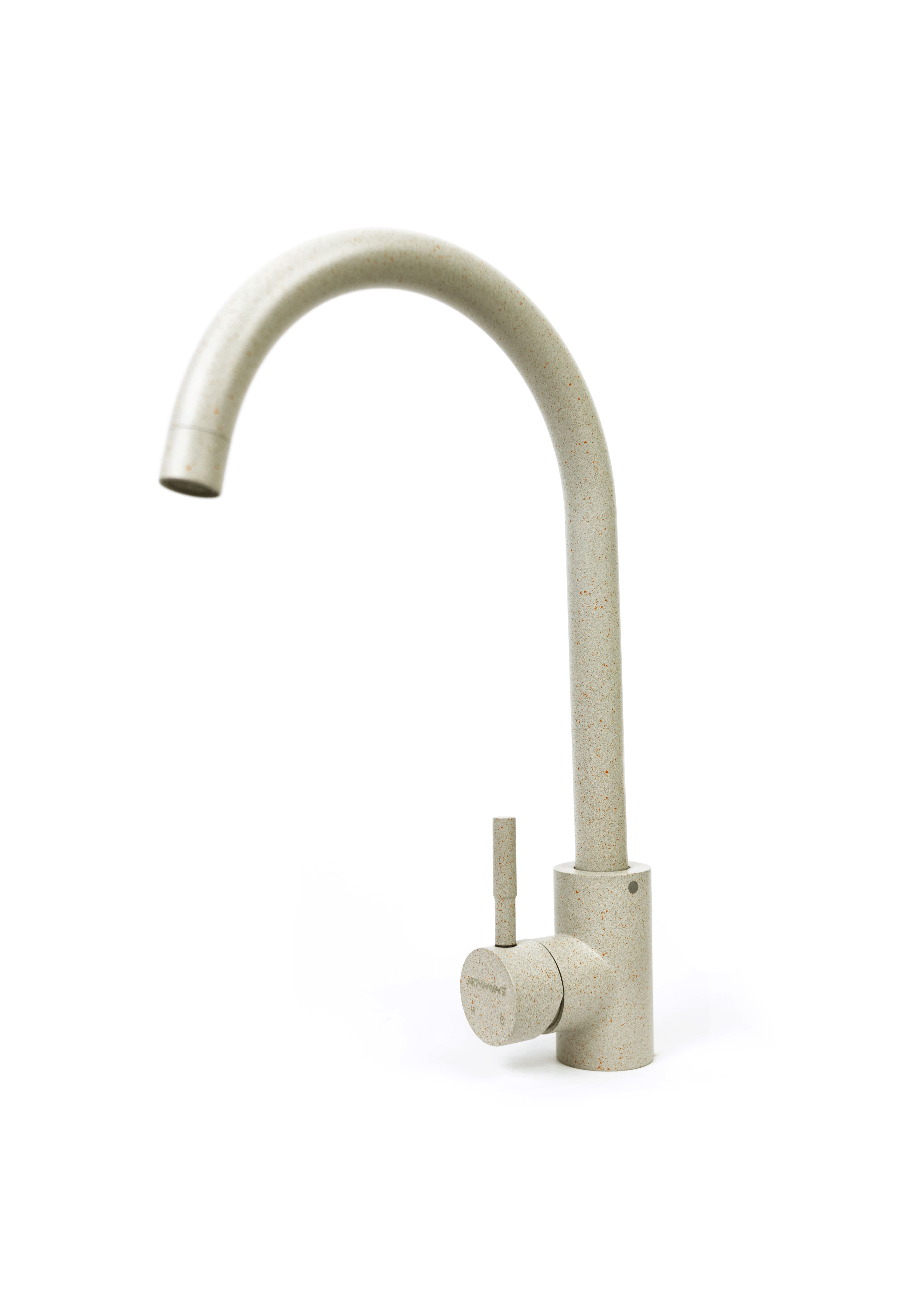 Adamant Набір кухонний Anila, штучний камінь, прямокутний, з крилом, 645х495х200мм, чаша - 1, врізна, Avena + змішувач