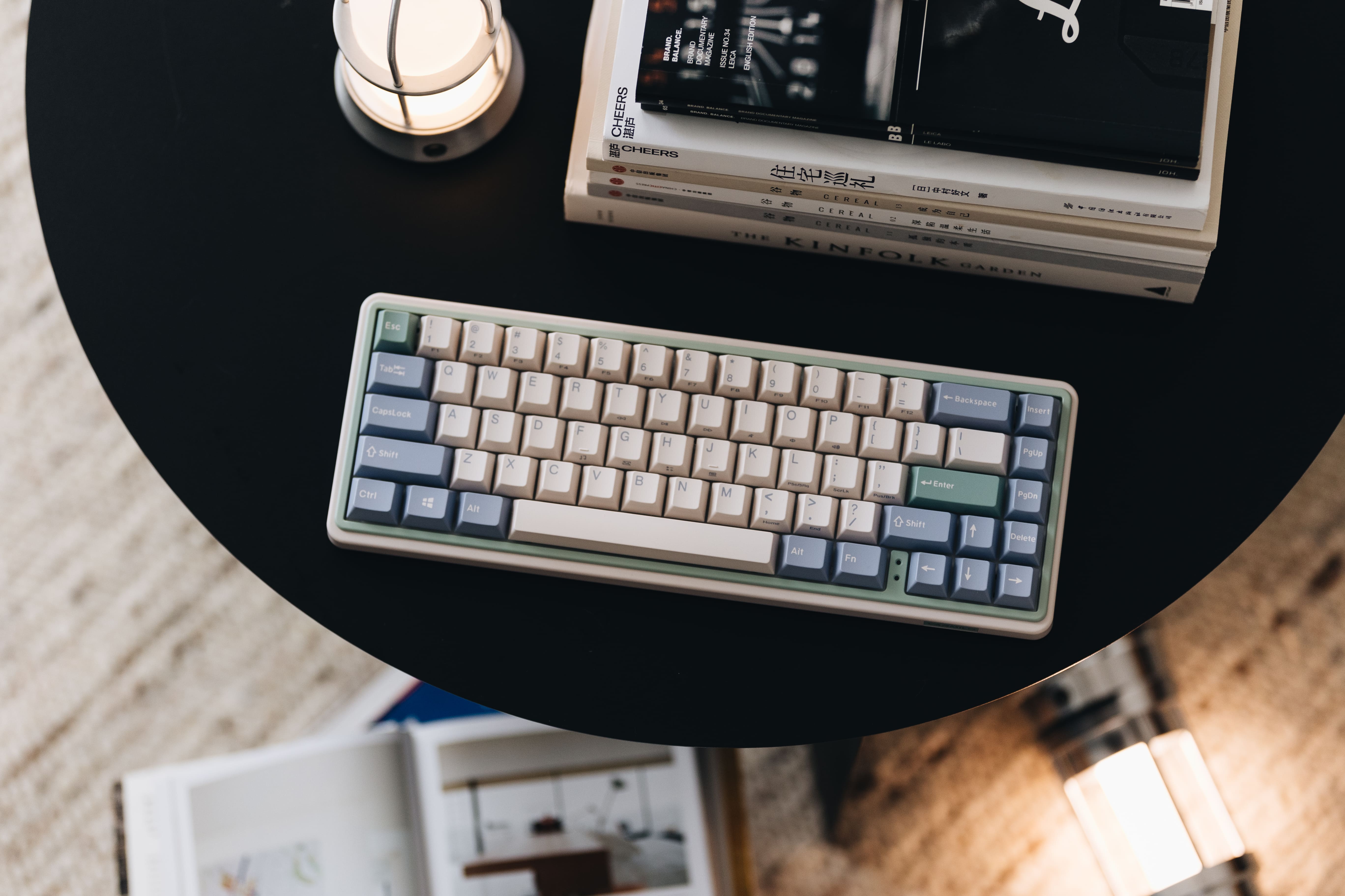 Varmilo Клавіатура механічна Minilo VXT67 Eucalyptus 67Key, Kailh Prestige Light , BT/WL/USB-A, Hot-Swap, EN, RGB, Рожевий