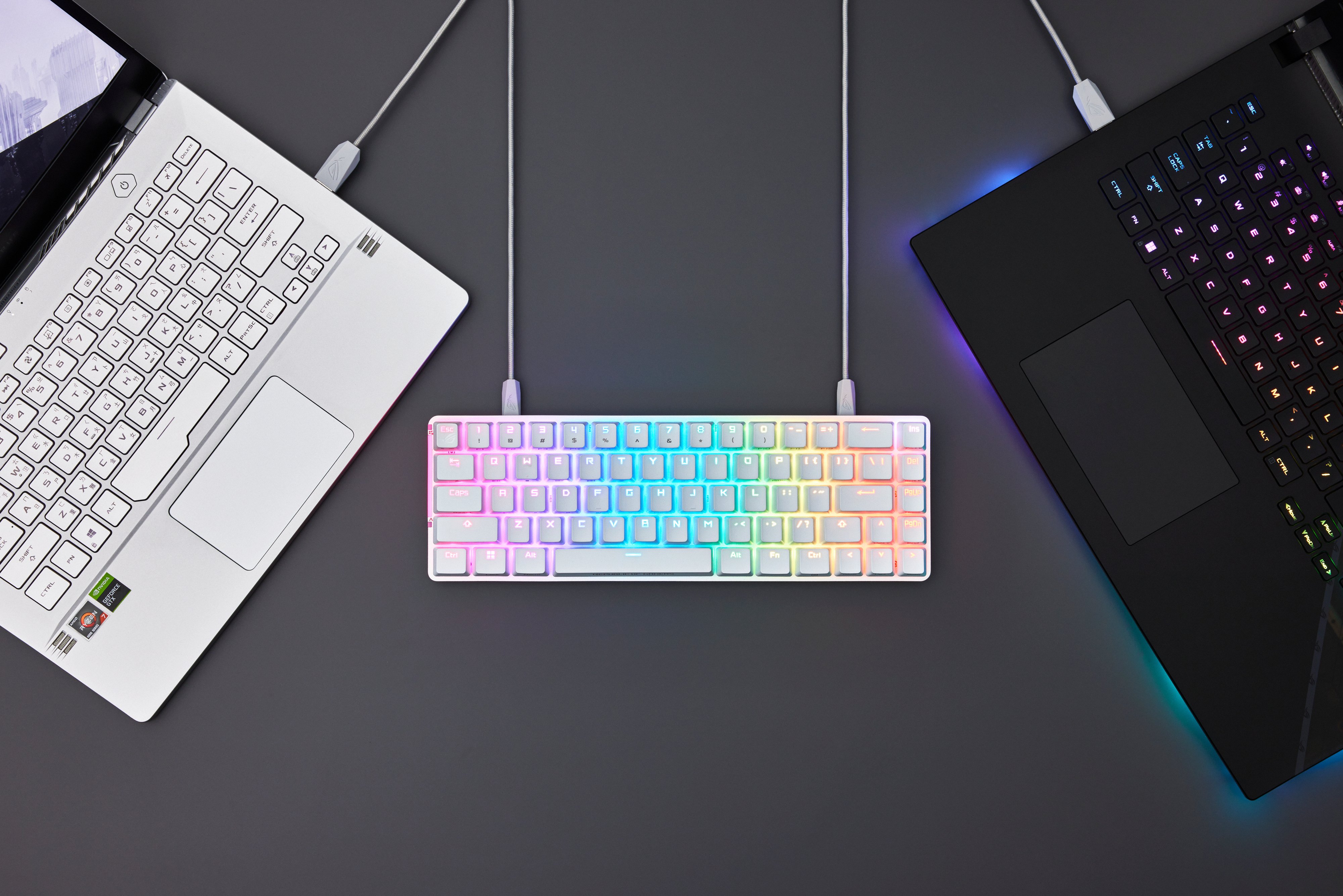 ASUS Клавіатура ROG Falchion Ace LED 68key NX RD USB White