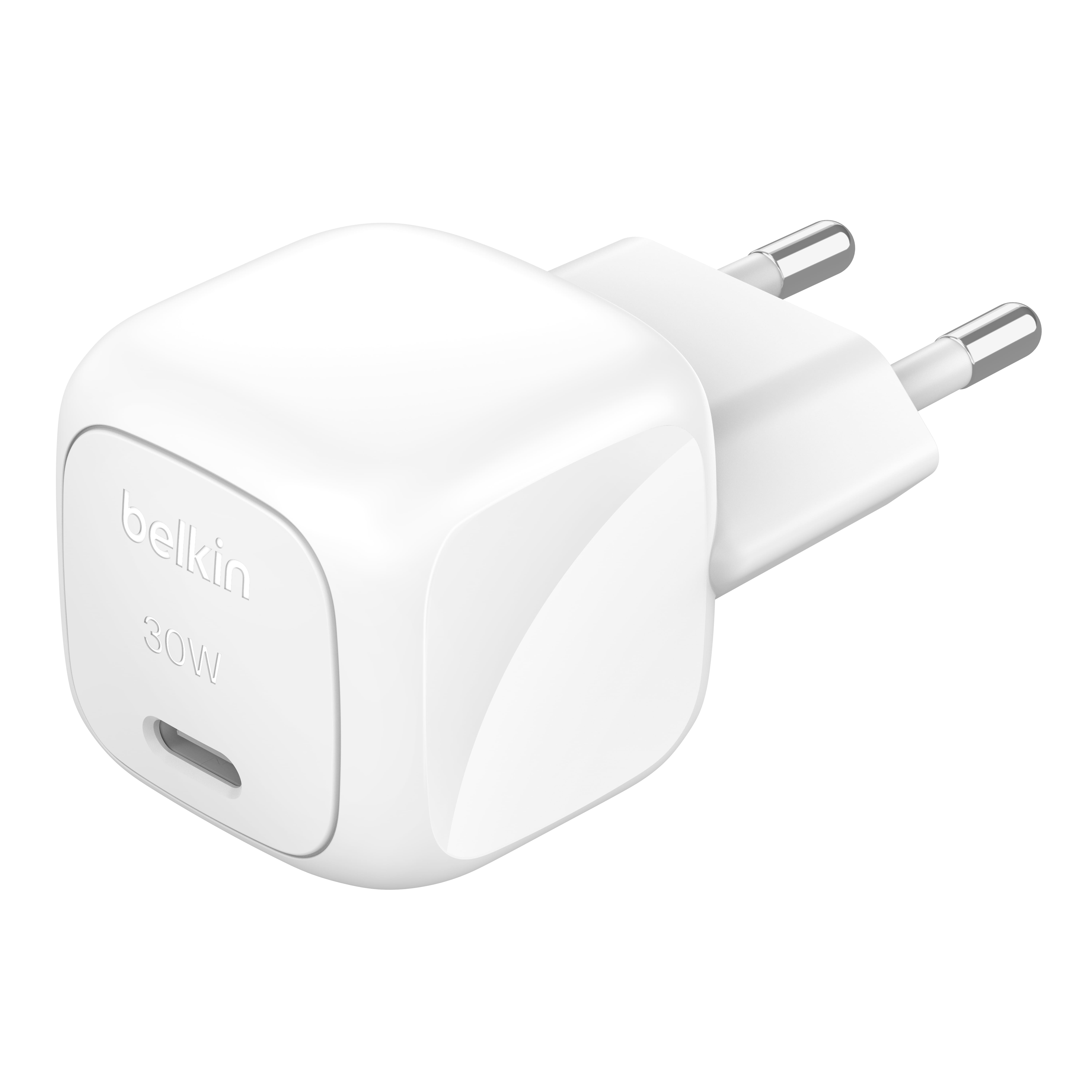 Belkin Зарядне пристрій мережевий 30Вт USB-С PD PPS, білий