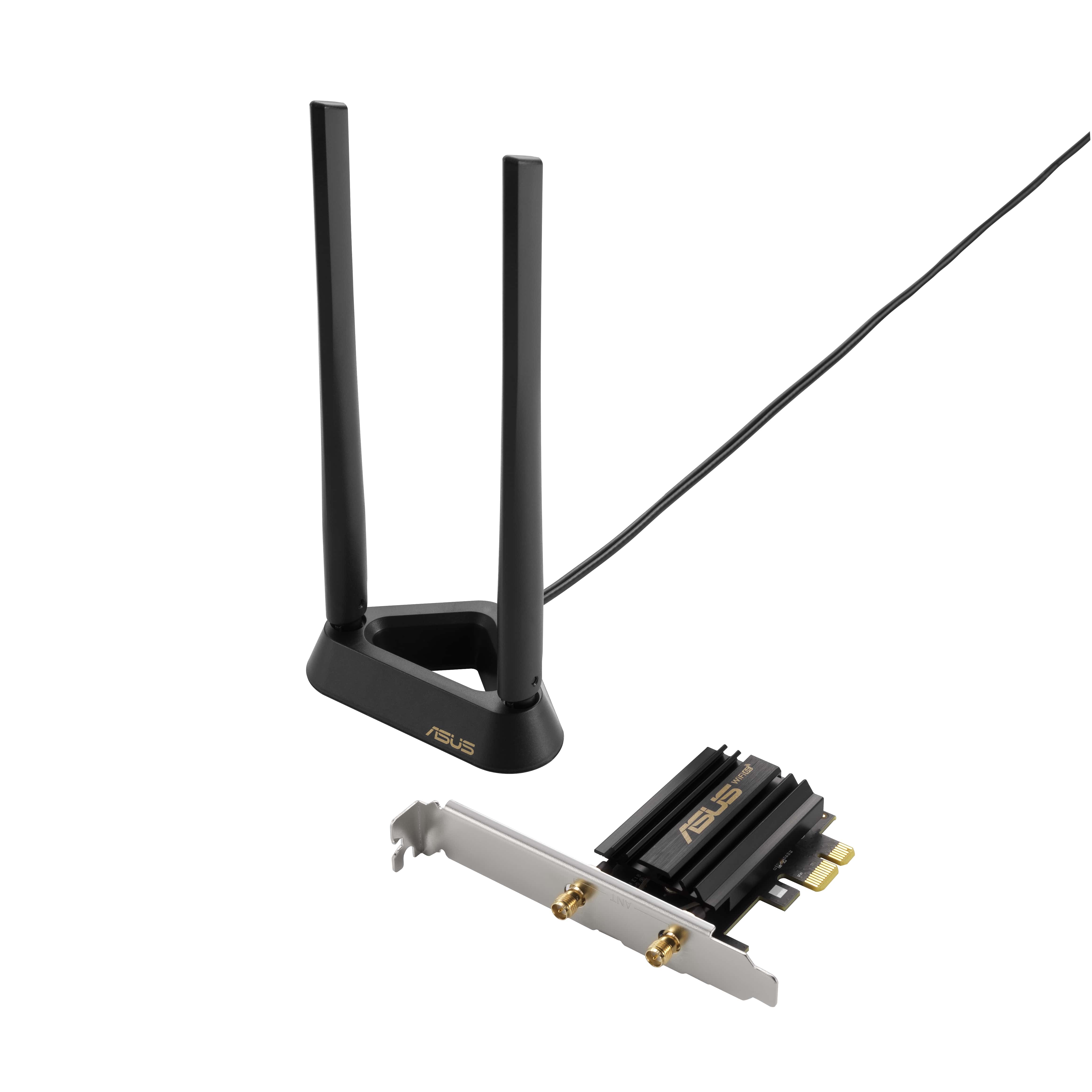 ASUS WiFi-адаптер PCE-AXE59BT Bluetooth 5.2 PCI Express WPA3 OFDMA MU-MIMO