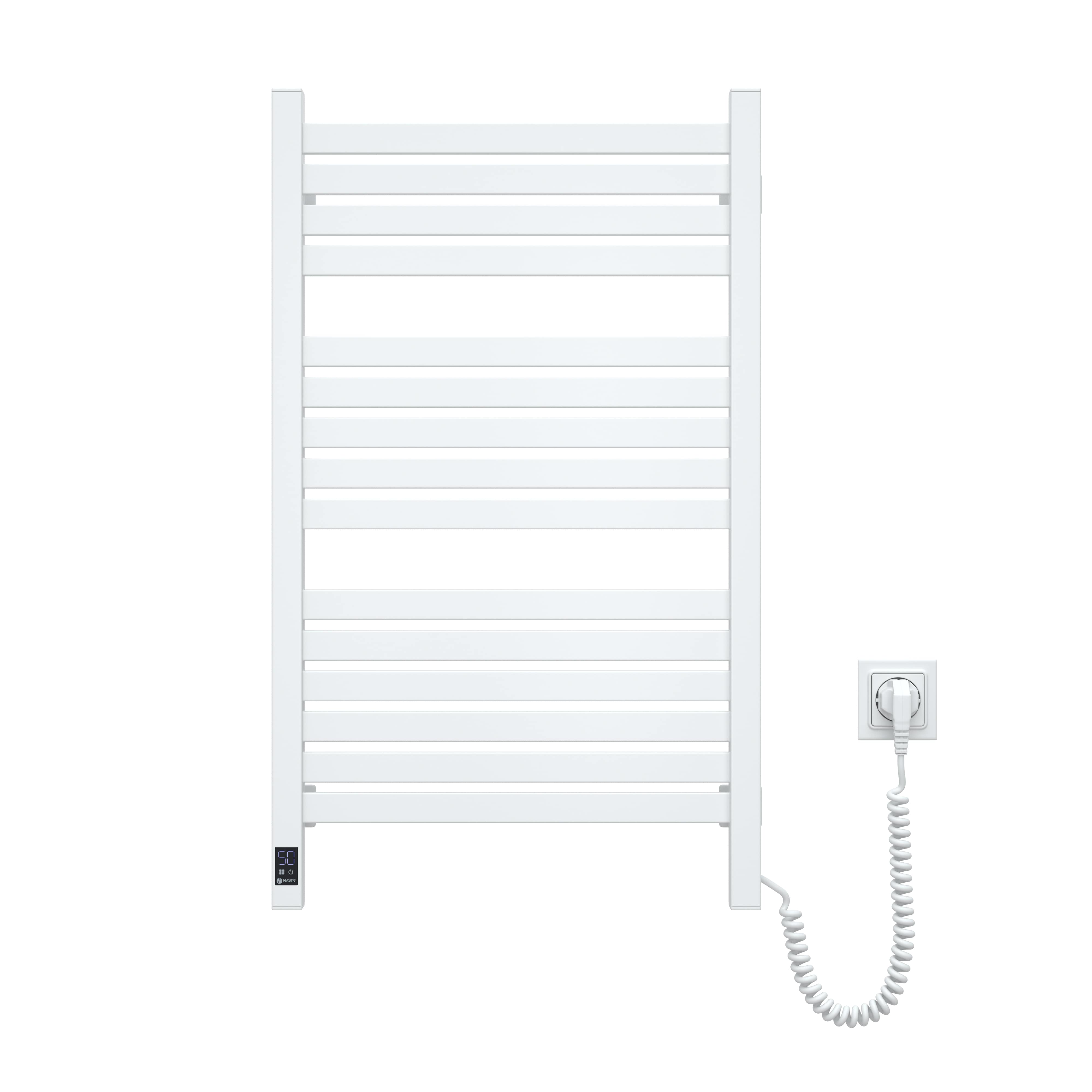 Navin Рушникосушка електрична Авангард Х, 800х480х71мм, Wi-Fi, сталь, білий, праве підключення