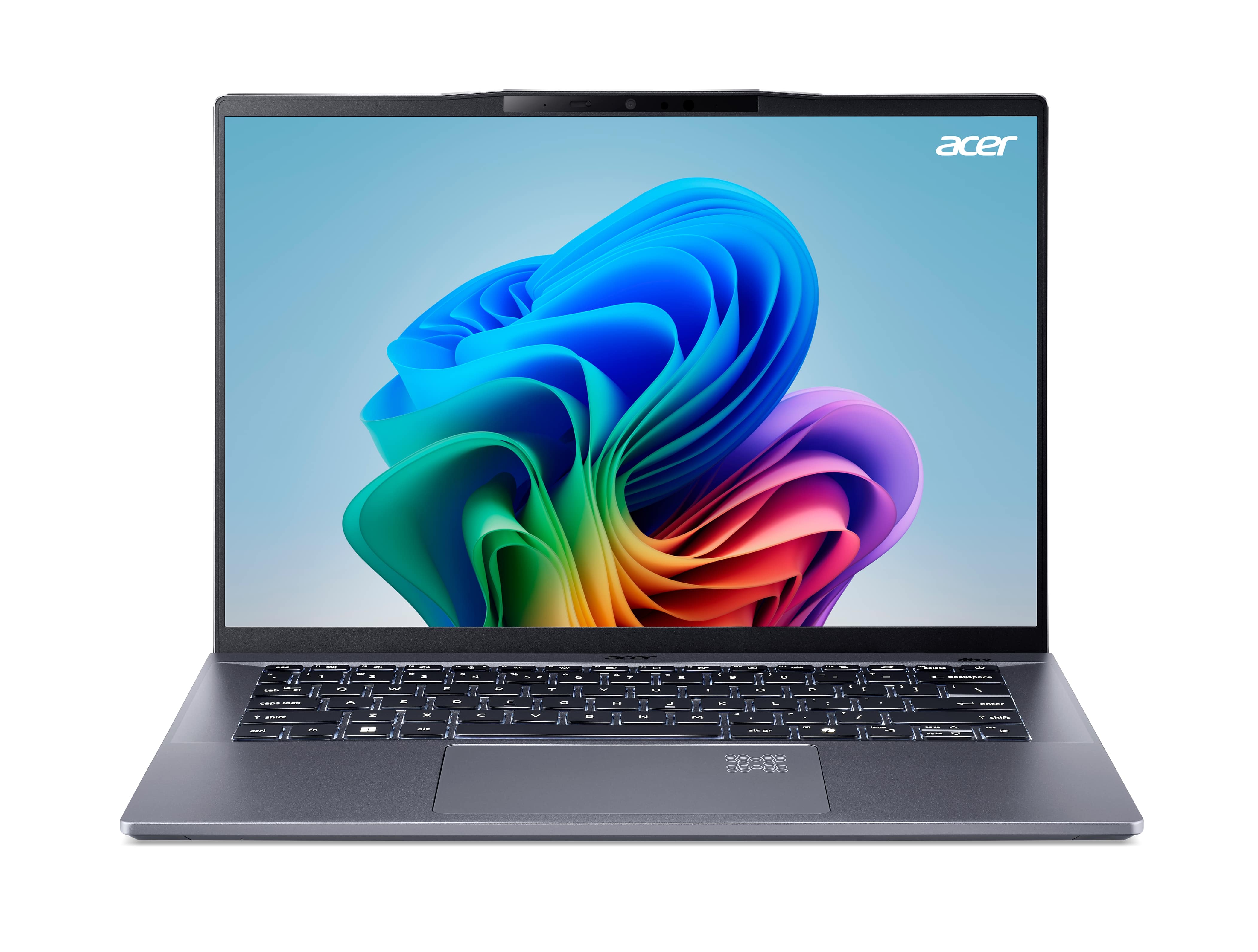 Acer Ноутбук Swift Go 14 AI SFG14-01 14.5" WQXGA IPS, Quallcomm X1P-42100, 16GB, F1TB, UMA, Win11, сірий