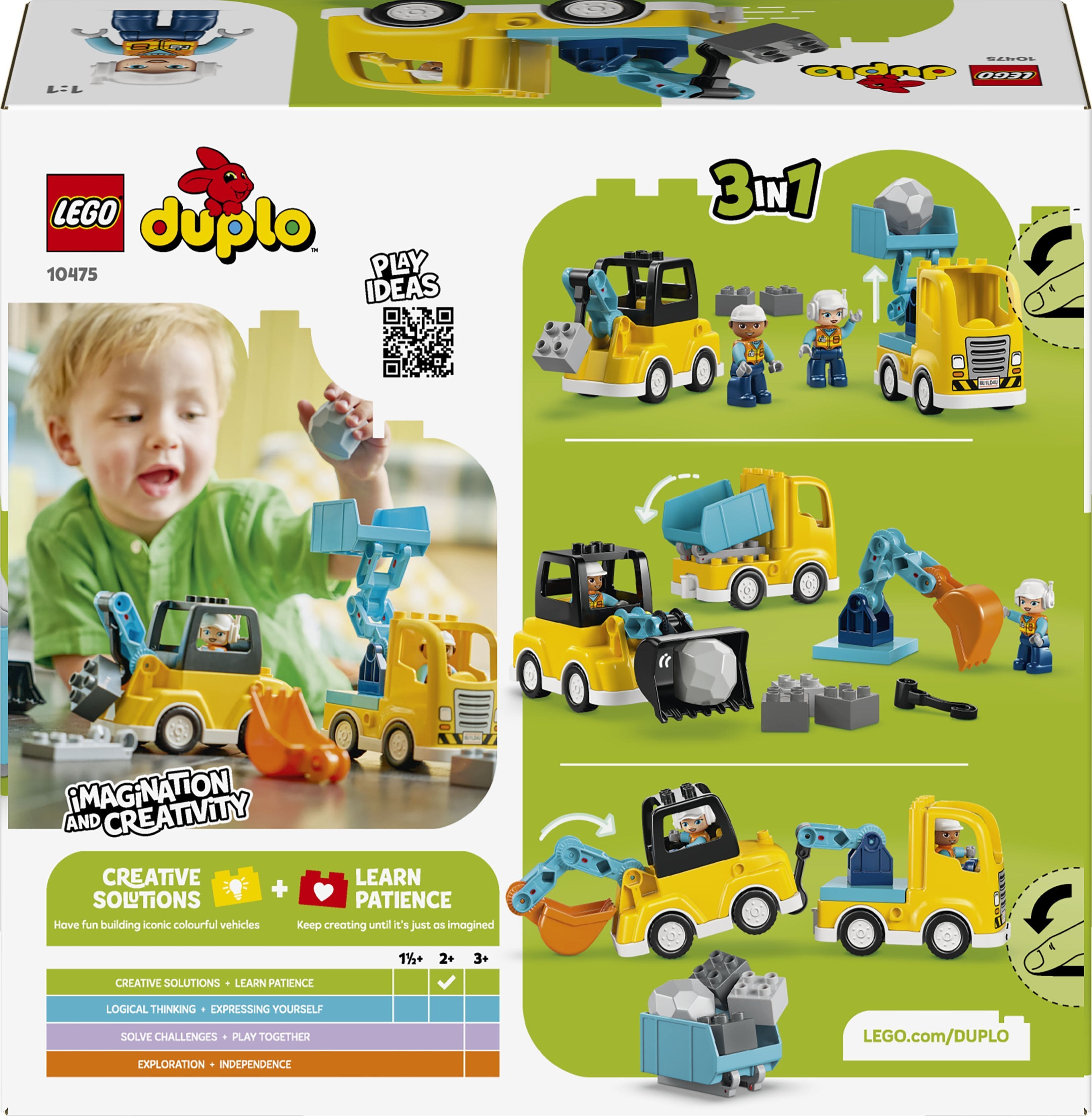 LEGO Конструктор LEGO DUPLO Town 3-в-1 Будівельна техніка LEGO Конструктор LEGO DUPLO Town 3-в-1 Будівельна техніка