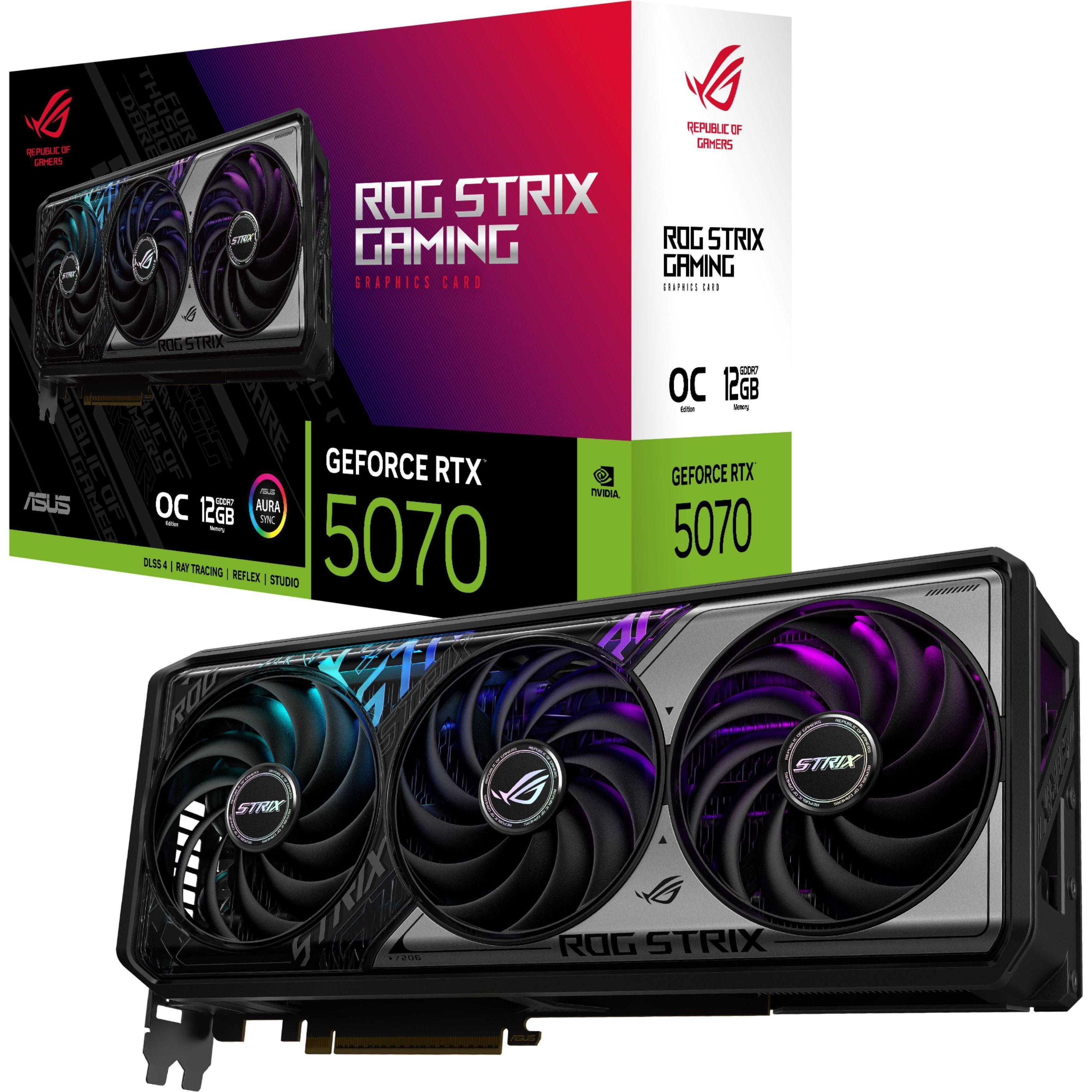 ASUS Відеокарта GeForce RTX 5070 12GB GDDR7 OC ROG-STRIX-RTX5070-O12G-GAMING