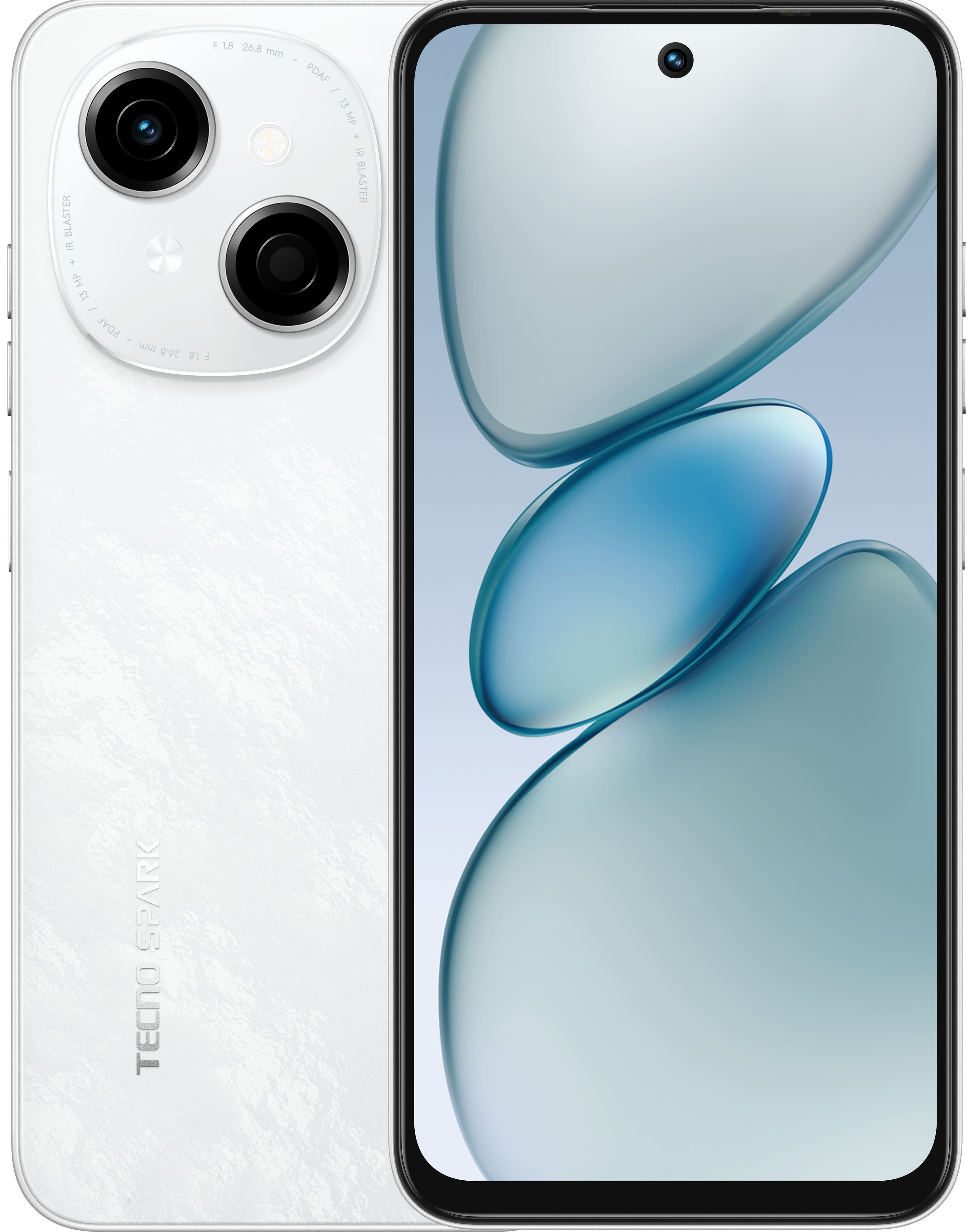 TECNO Смартфон Spark Go 1 (KL4) 6.67" 3/128ГБ, 2SIM, 5000мА•год, Glittery White