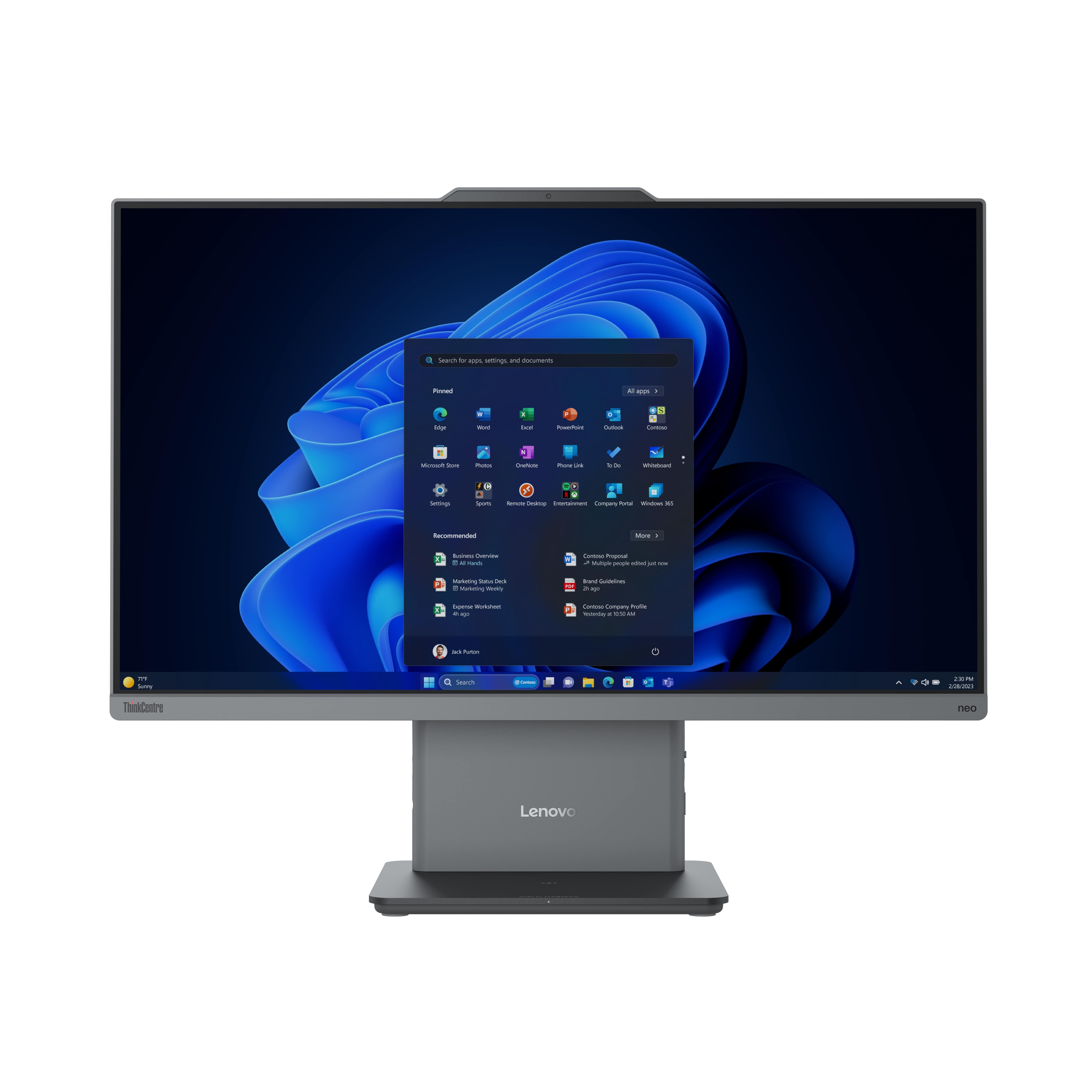 Lenovo Комп'ютер персональний моноблок Lenovo ThinkCentre 50a 24-G5 23.8" FHD IPS AG, Intel i3-1315U, 16GB, F512GB, UMA, WiFi, кл+м, без ОС, сірий