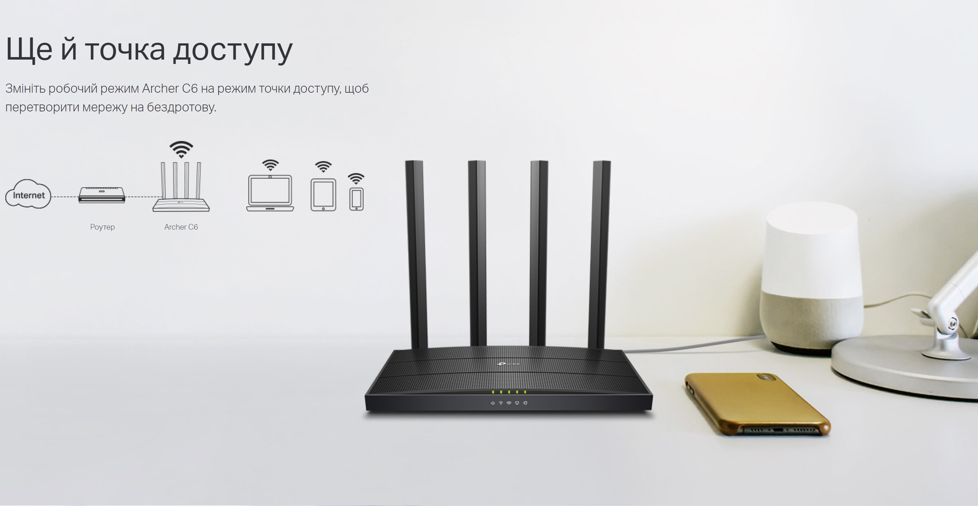 TP-Link Маршрутизатор ARCHER C6 AC1200 4xGE LAN 1xGE WAN MU-MIMO MESH