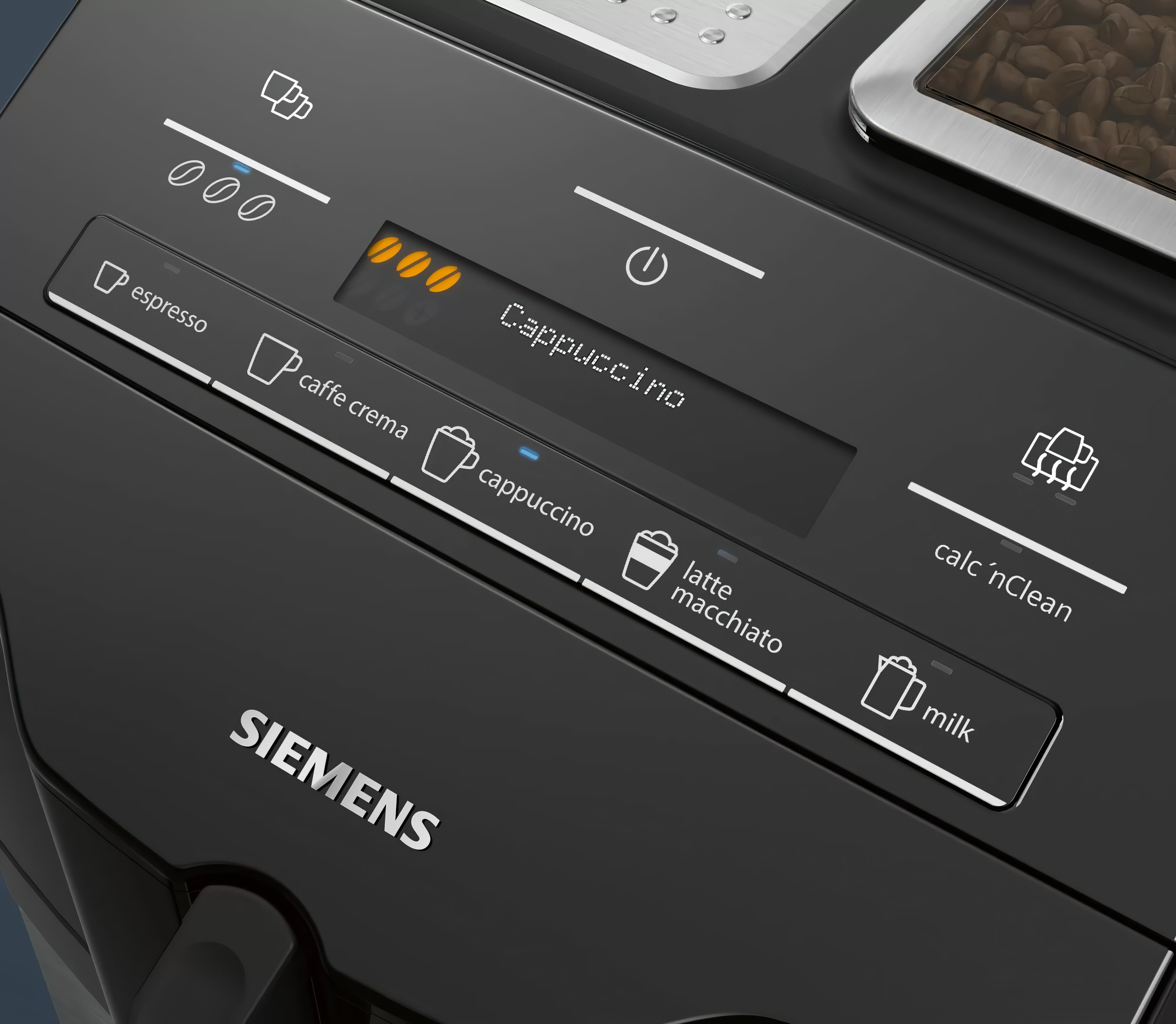 Siemens Кавомашина 1.4л, зерно+мелена, автомат.капуч