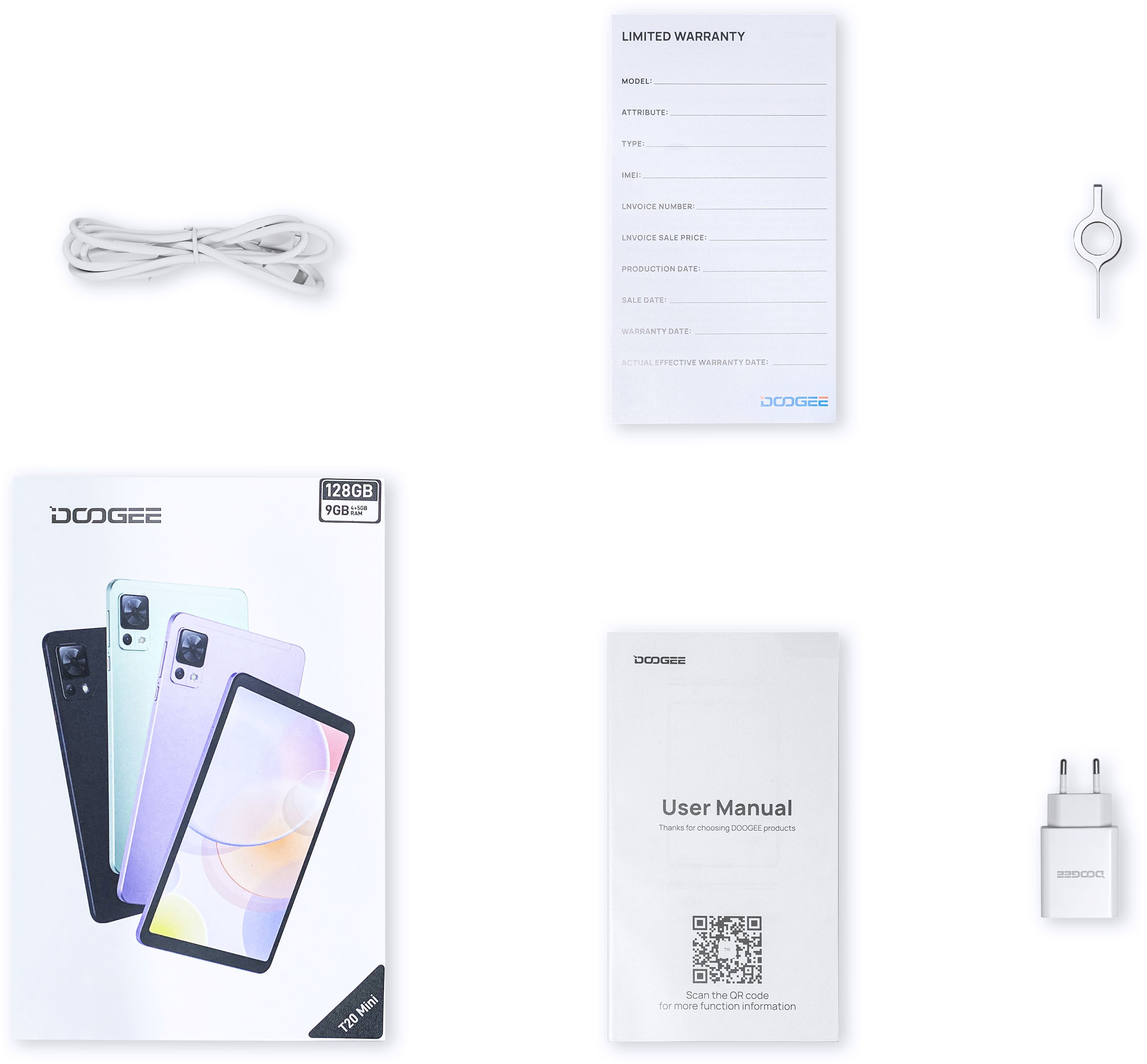 Doogee Планшет T20 mini 8.4" 4ГБ, 128ГБ, LTE, 5060мА•год, Android, зелений