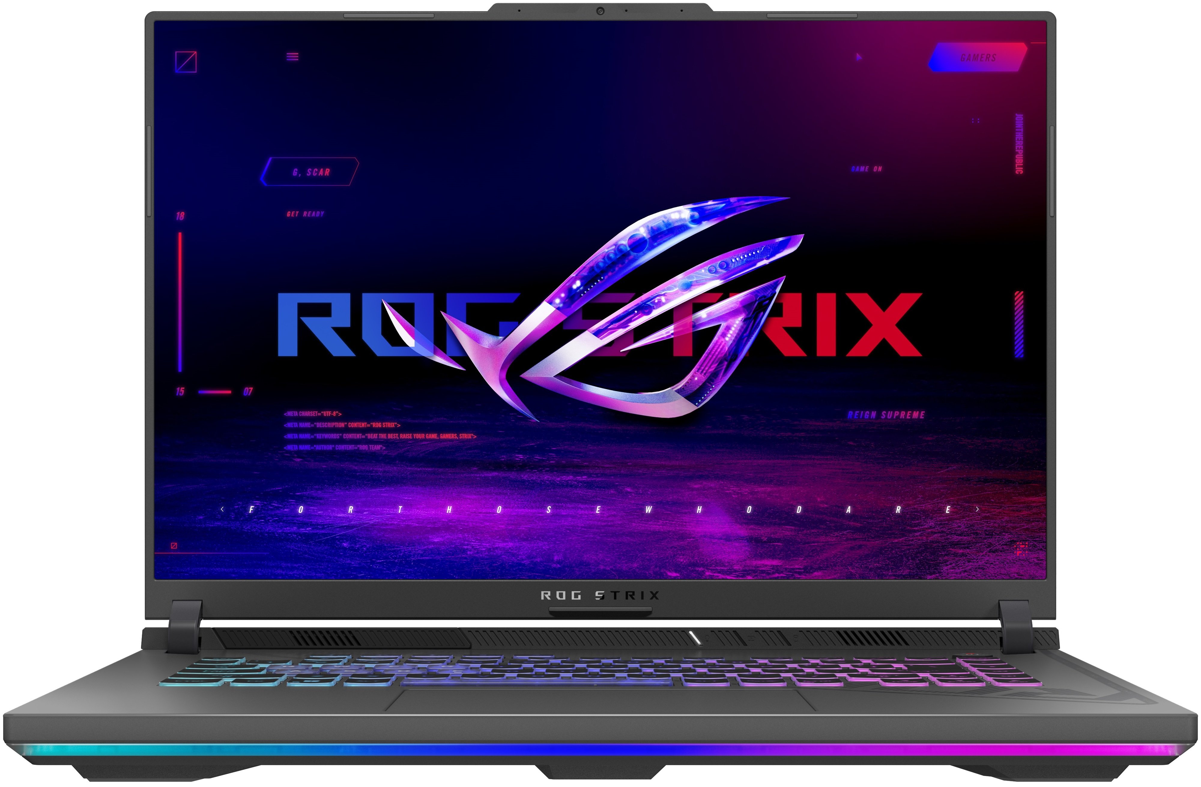 ASUS Ноутбук ROG Strix G16 G614JV-N3106 16" FHD IPS, Intel i5-13450HX, 16GB, F512GB, NVD4060-8, NoOS, Сірий