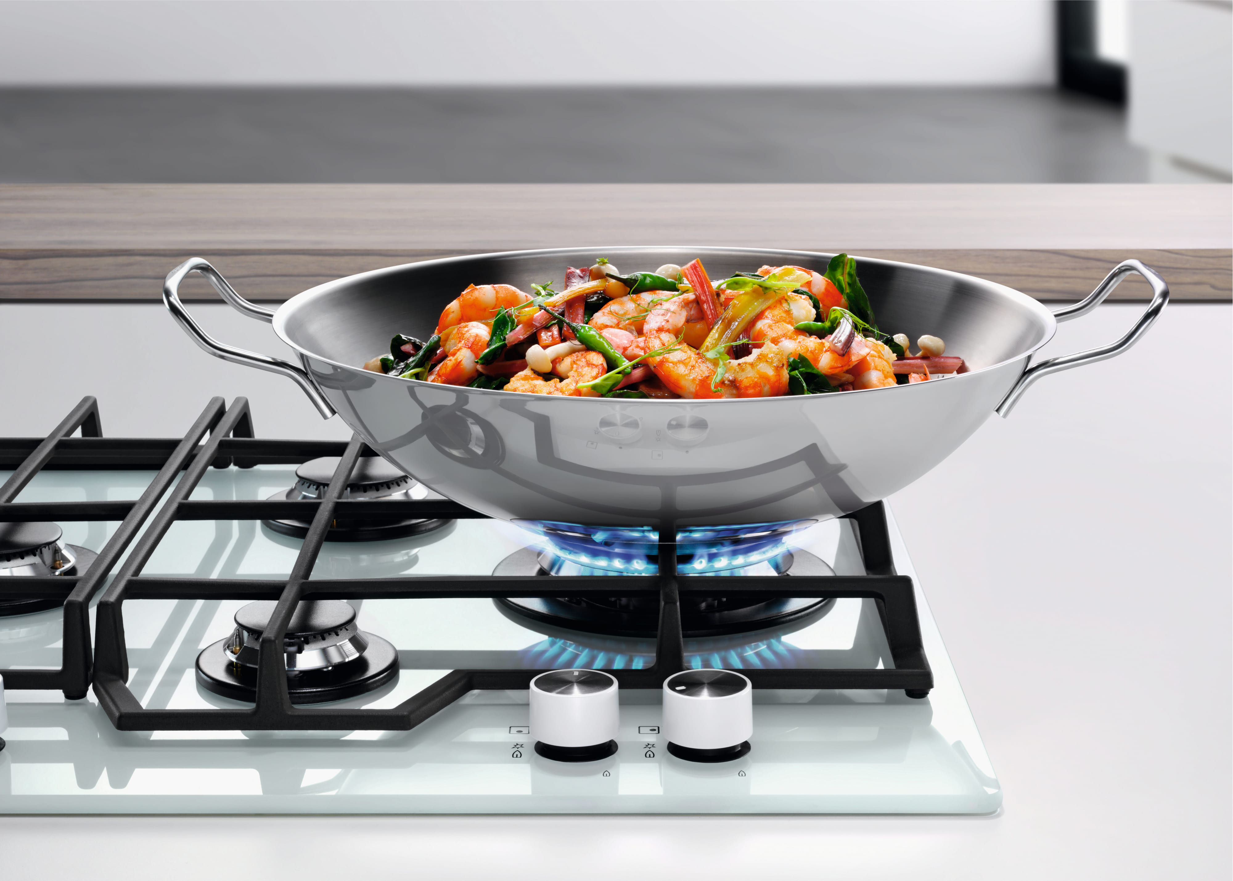Electrolux Варильна поверхня Electrolux газова на склі, 60см, чугун, білий Electrolux Варильна поверхня Electrolux газова на склі, 60см, чугун, білий
