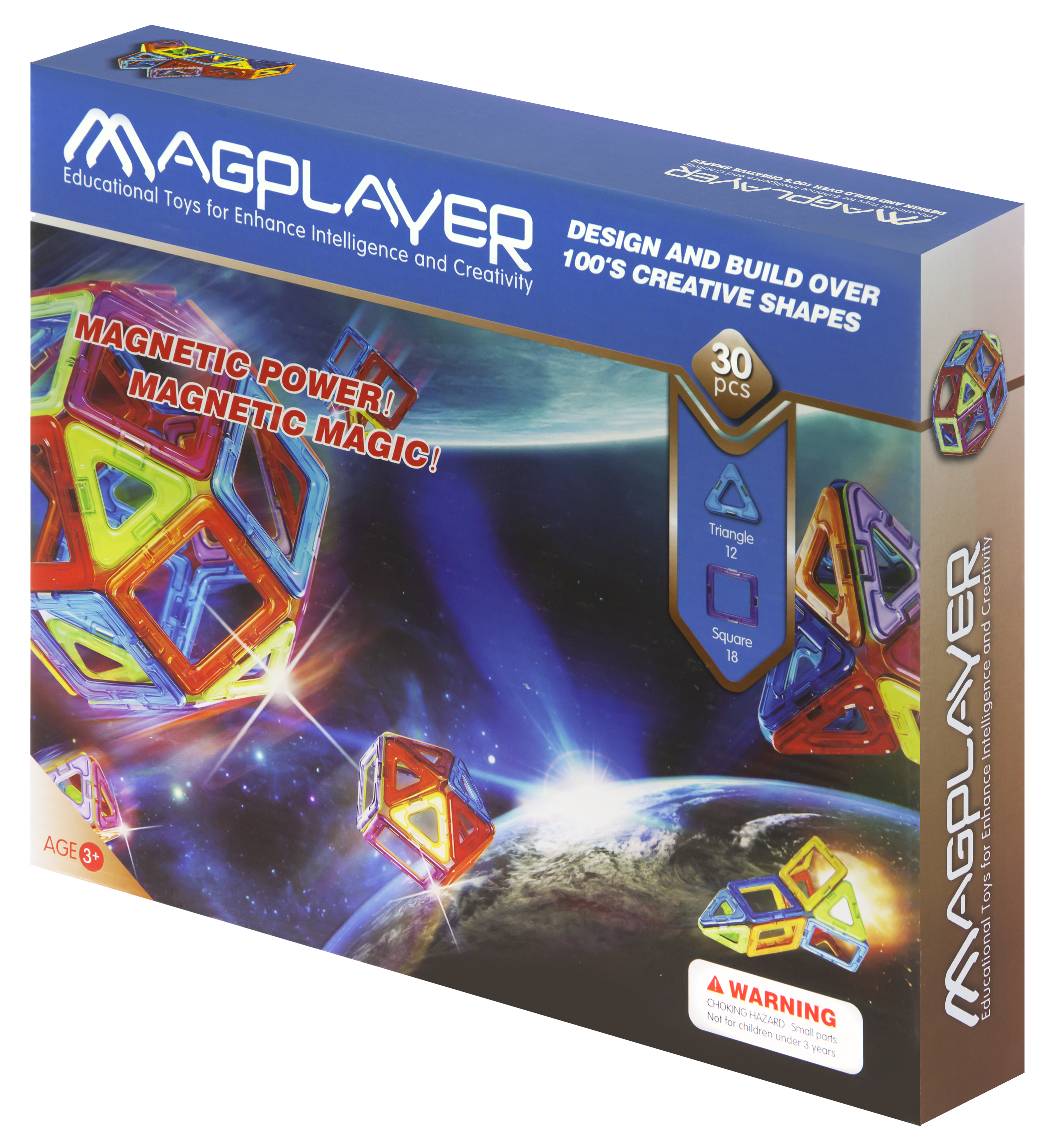 MagPlayer Конструктор магнітний 30 од. (MPB-30)