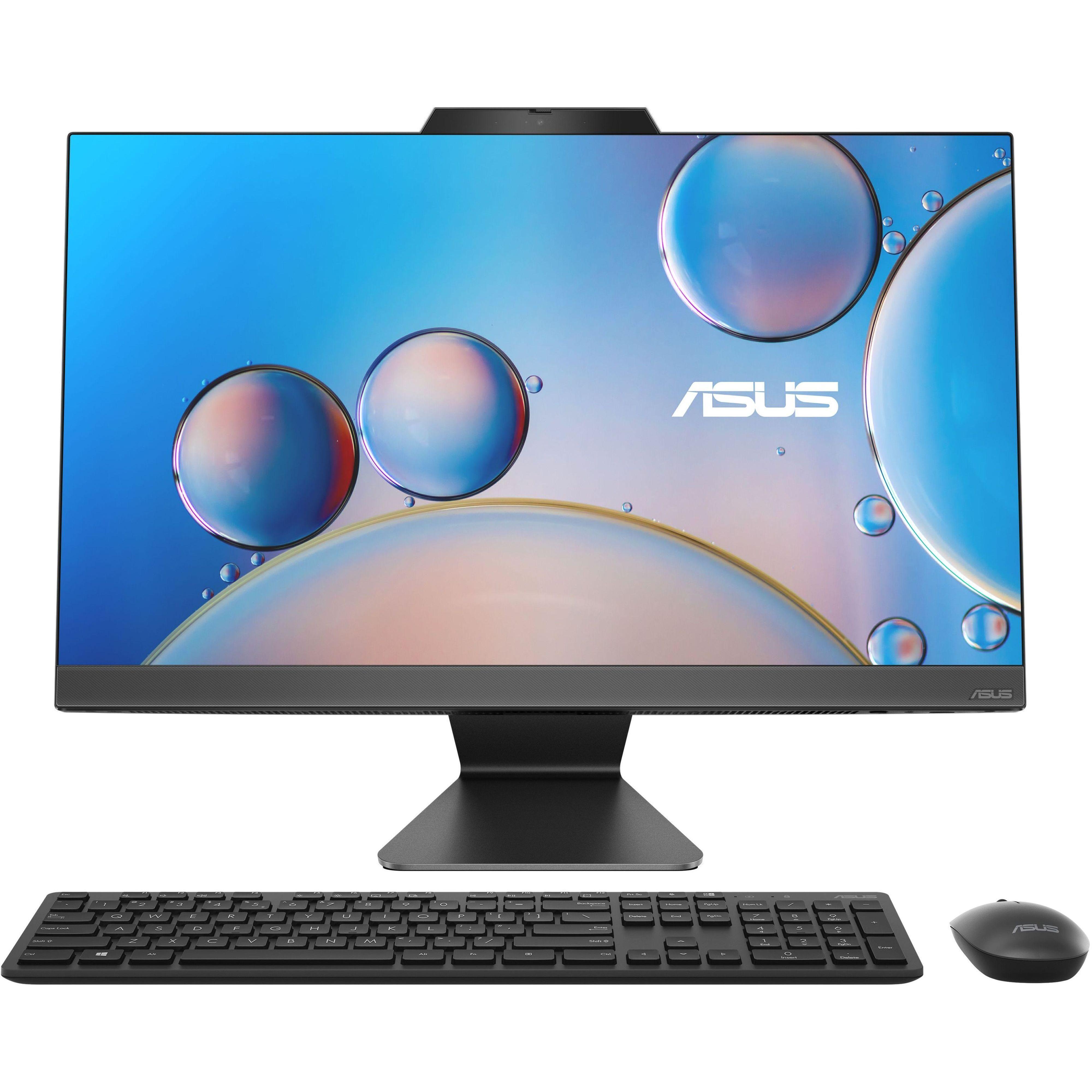 ASUS Комп'ютер персональний моноблок M3402WFAK-BPC0340 23.8" FHD AG, AMD R5-7520U, 16GB, F512GB, UMA, WiFi, кл+м, без ОС, чорний