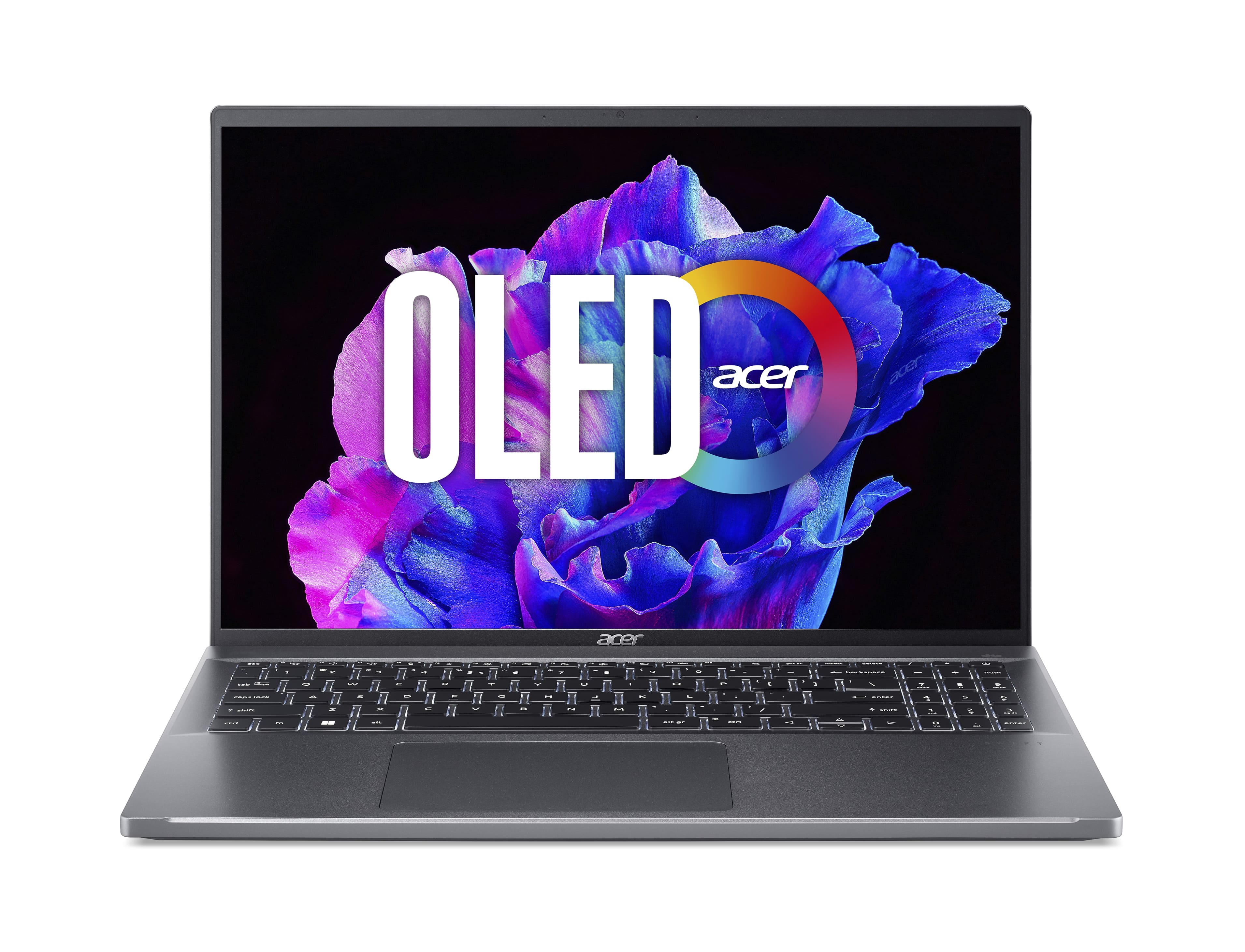 Acer Ноутбук Swift Go 16 SFG16-71 16" 3.2K OLED, Intel i7-1355U, 16GB, F512GB, UMA, Lin, сірий
