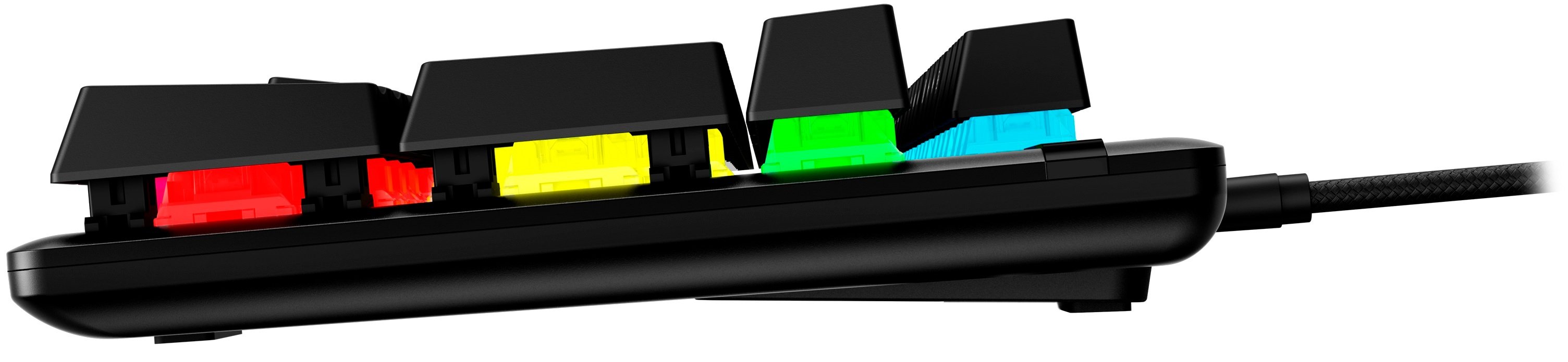 HyperX Клавіатура Alloy Origins Aqua USB RGB PBT ENG/RU, Black