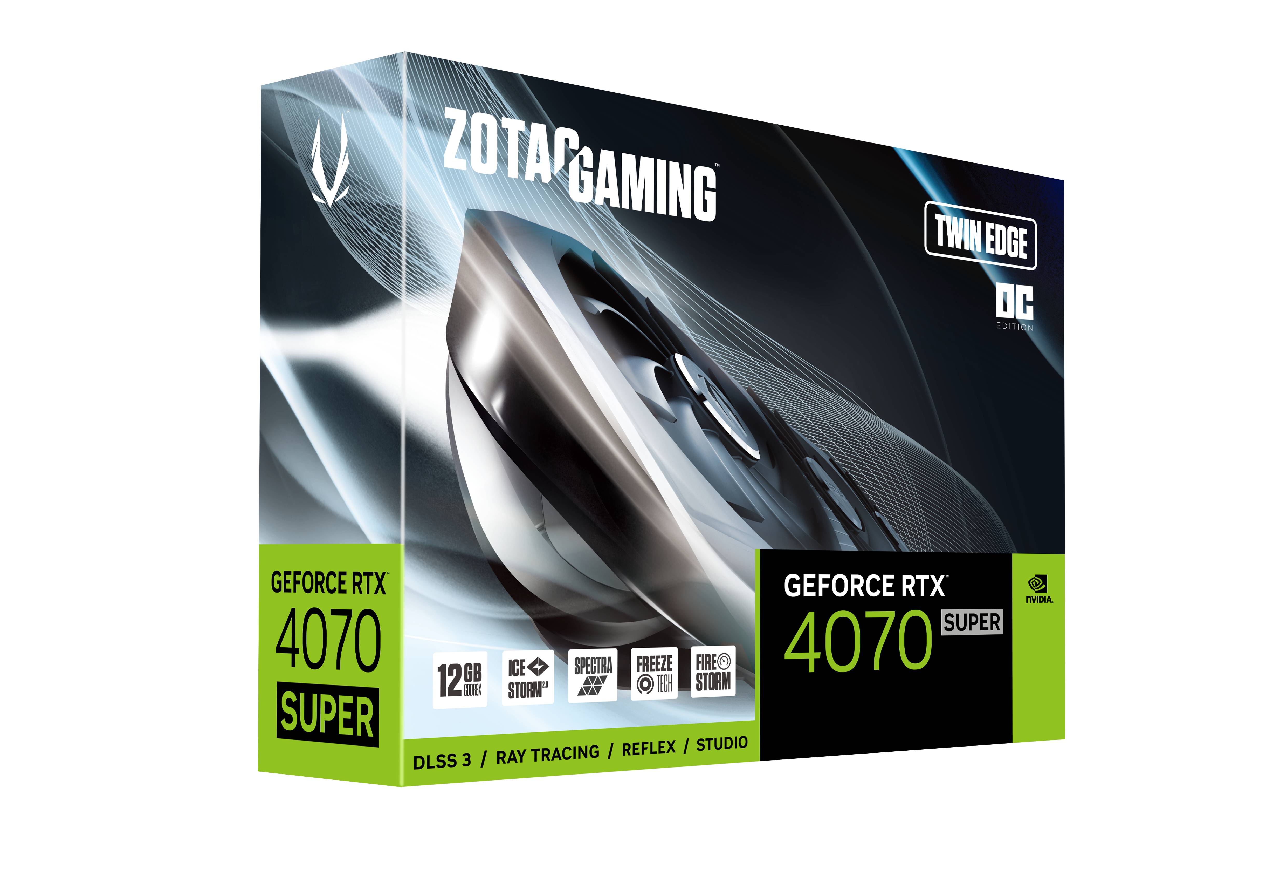 Zotac Відеокарта GeForce RTX 4070 SUPER 12GB GDDR6X Twin Edge OC