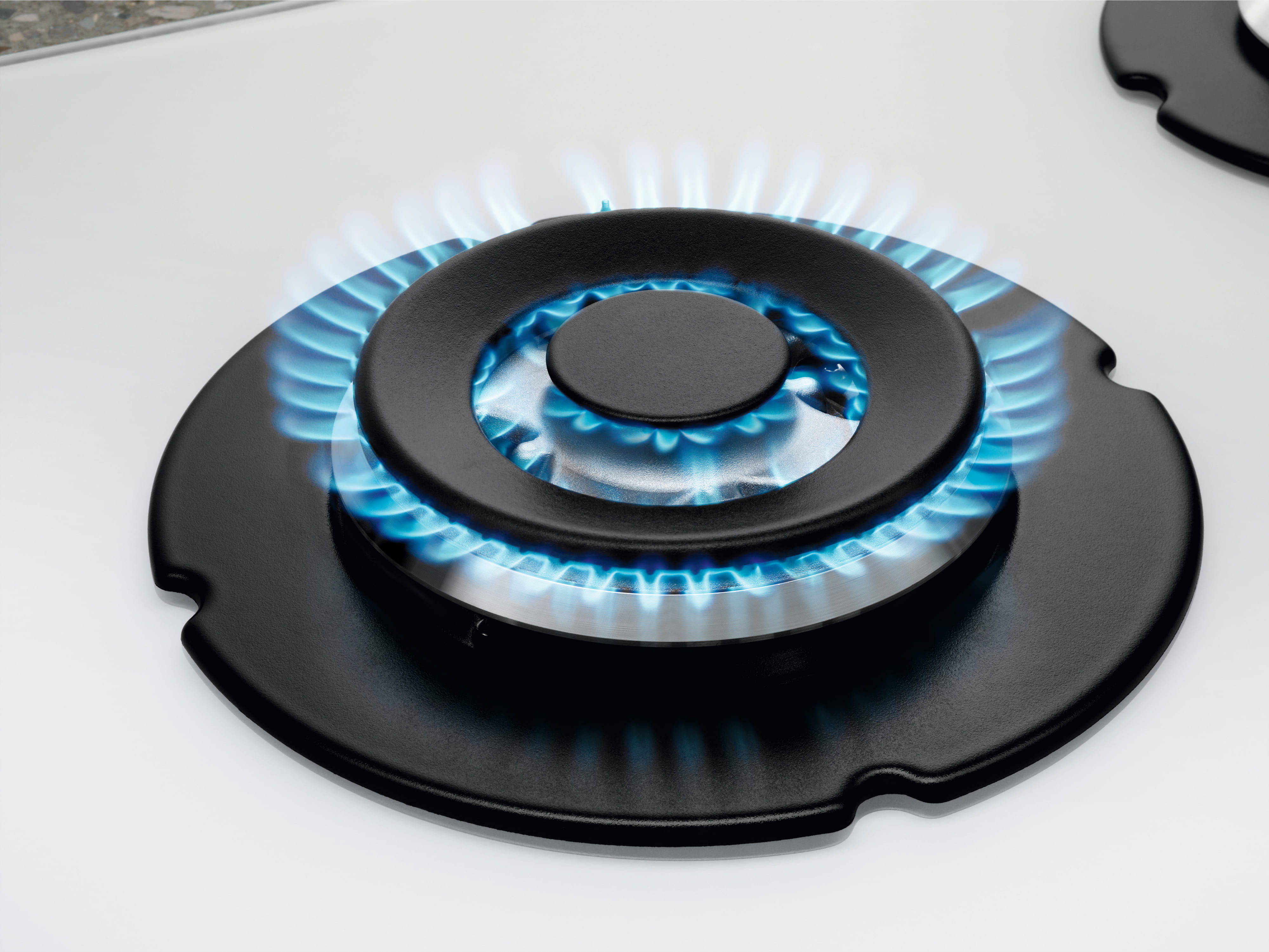 Electrolux Варильна поверхня Electrolux газова на склі, 60см, чугун, білий Electrolux Варильна поверхня Electrolux газова на склі, 60см, чугун, білий