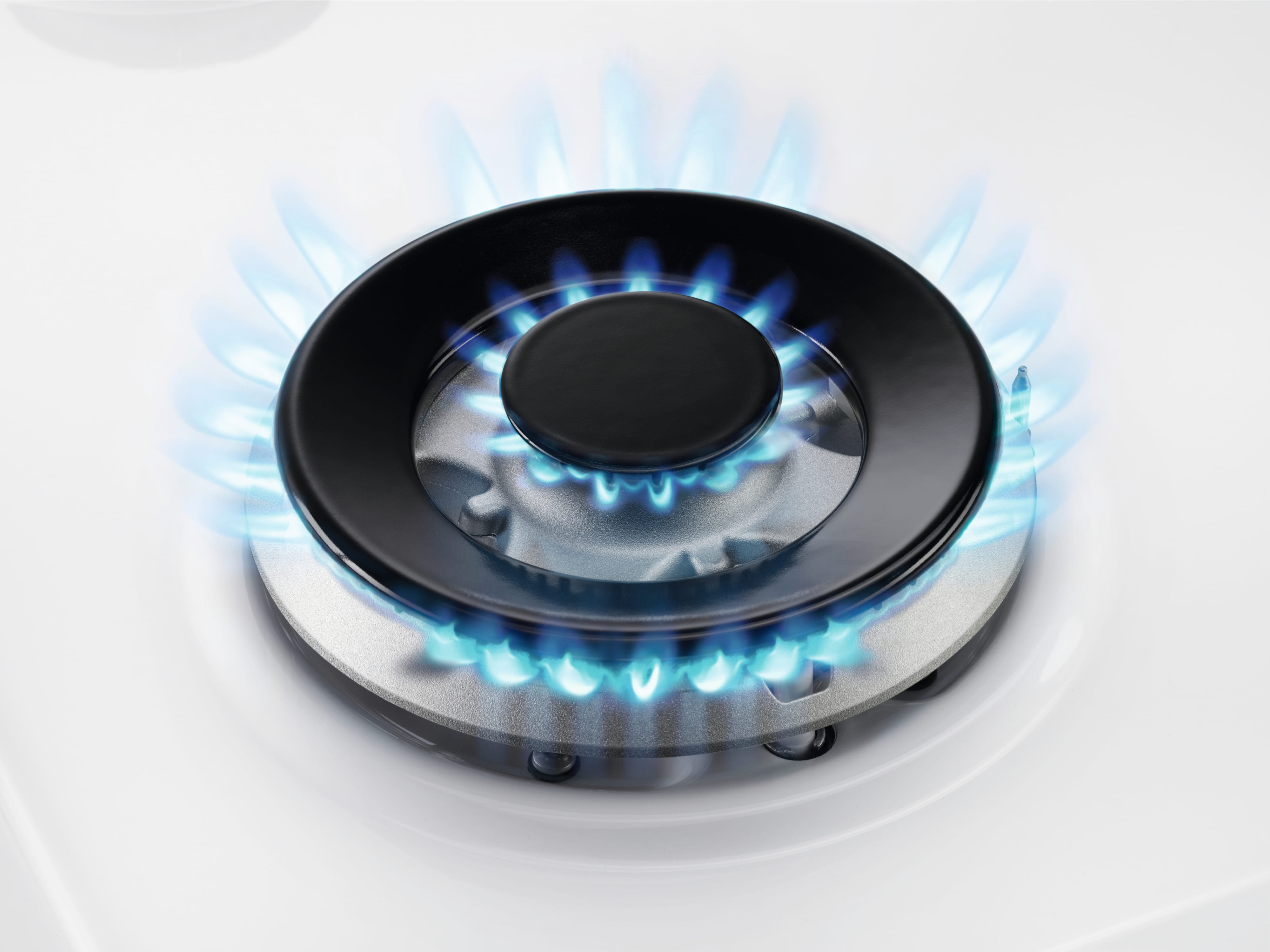 Electrolux Варильна поверхня Electrolux газова на склі, 60см, чугун, білий Electrolux Варильна поверхня Electrolux газова на склі, 60см, чугун, білий