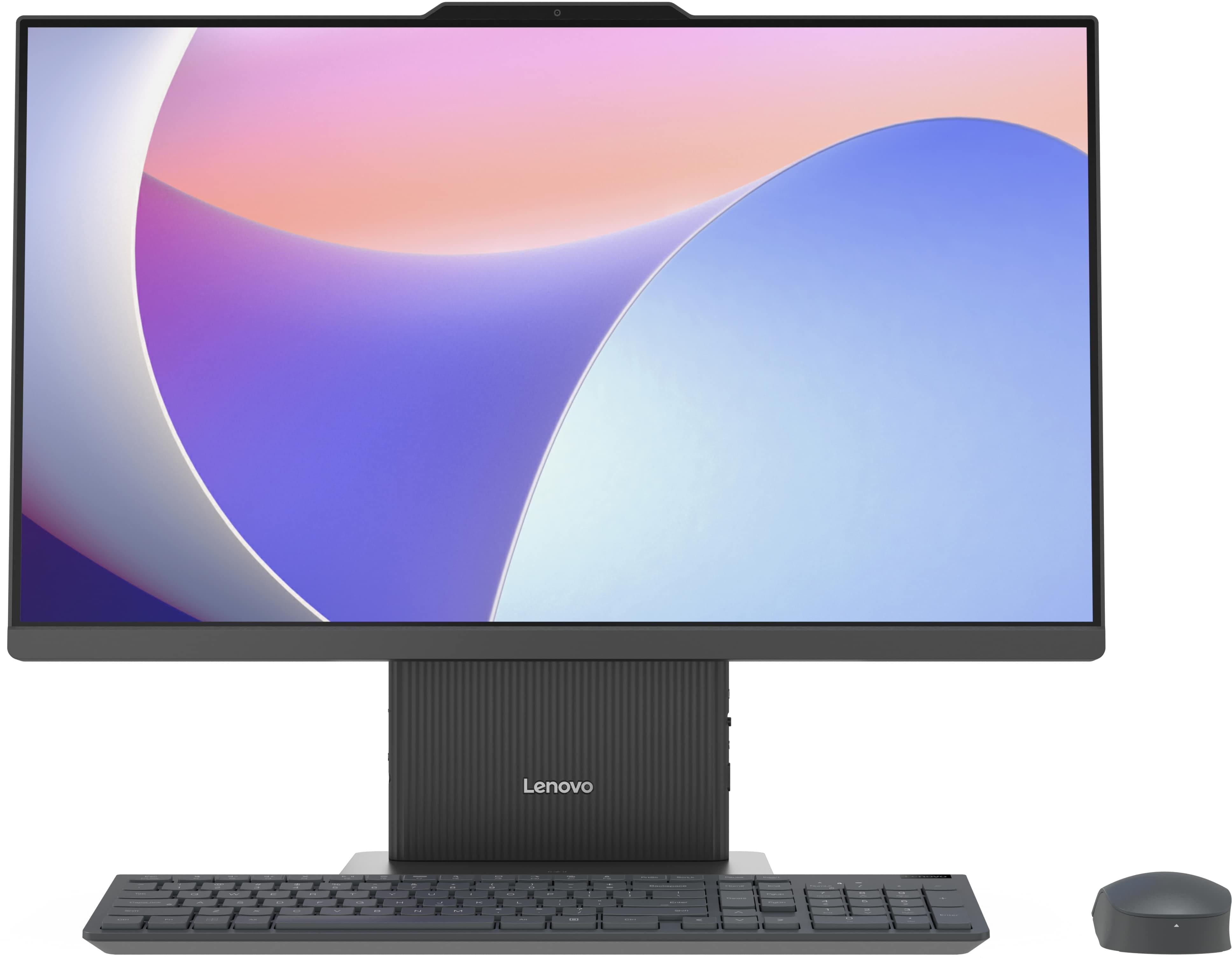 Lenovo Комп'ютер персональний моноблок Lenovo IdeaCentre AIO 24IRH9 23.8" FHD IPS AG, Intel i5-13420H, 8GB, F512GB, UMA, кл+м, без ОС, сірий