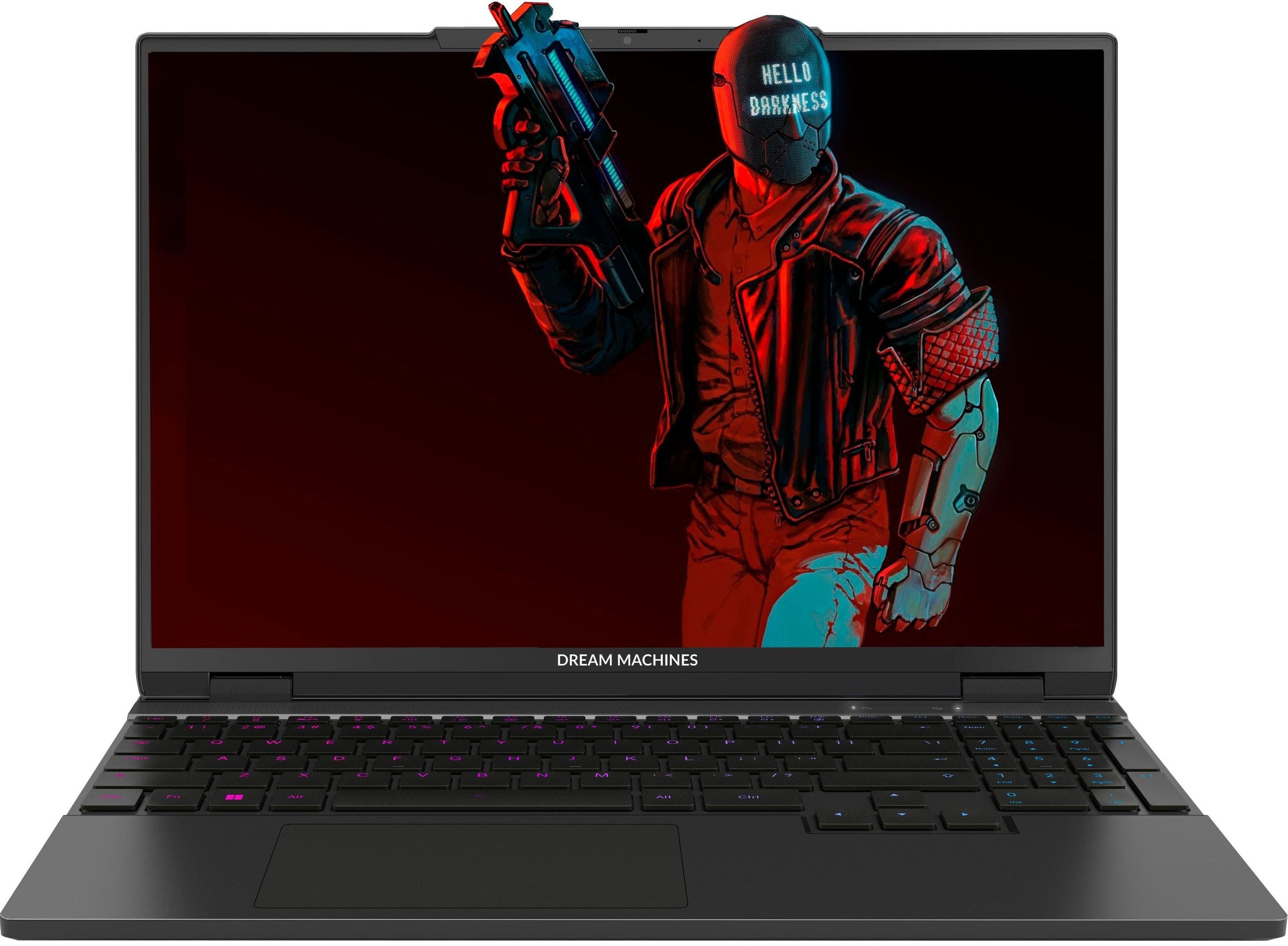 Dream Machines Ноутбук RG4060-15 15.3WQXGA IPS, Intel i7-14650HX, 16GB, F1TB, NVD4060-8, DOS, чорний