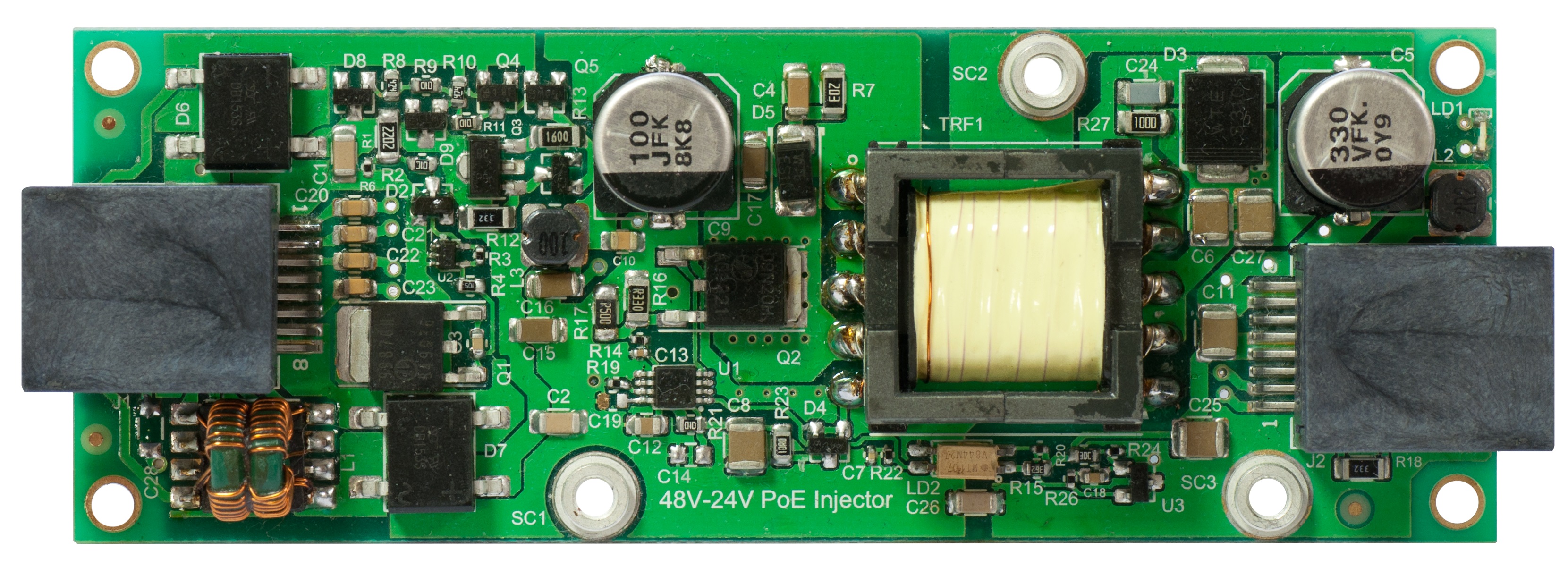 MikroTiK Перетворювач напруги 48 to 24V Gigabit PoE Converter